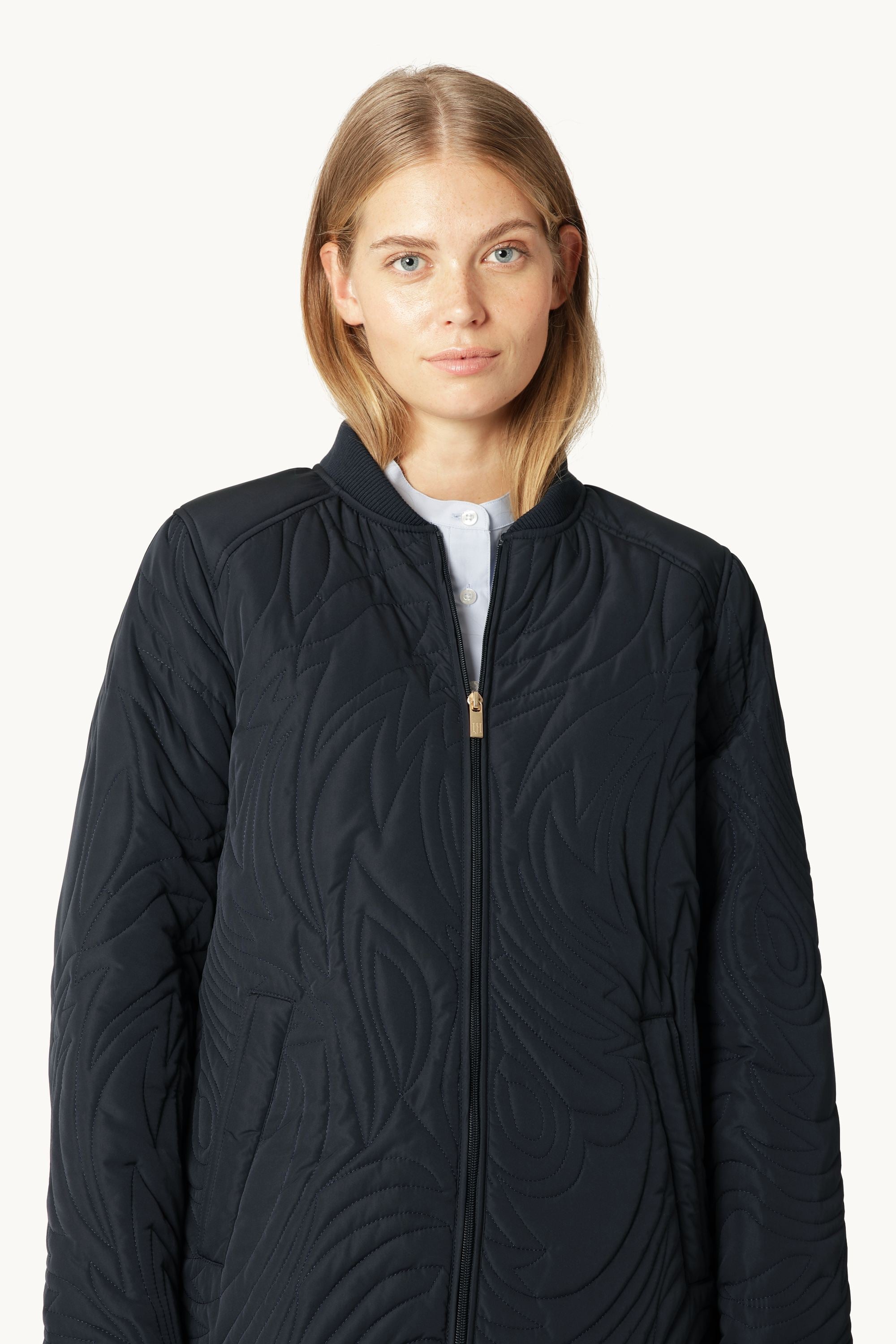 Chaqueta Acolchada Corta - Dark Indigo