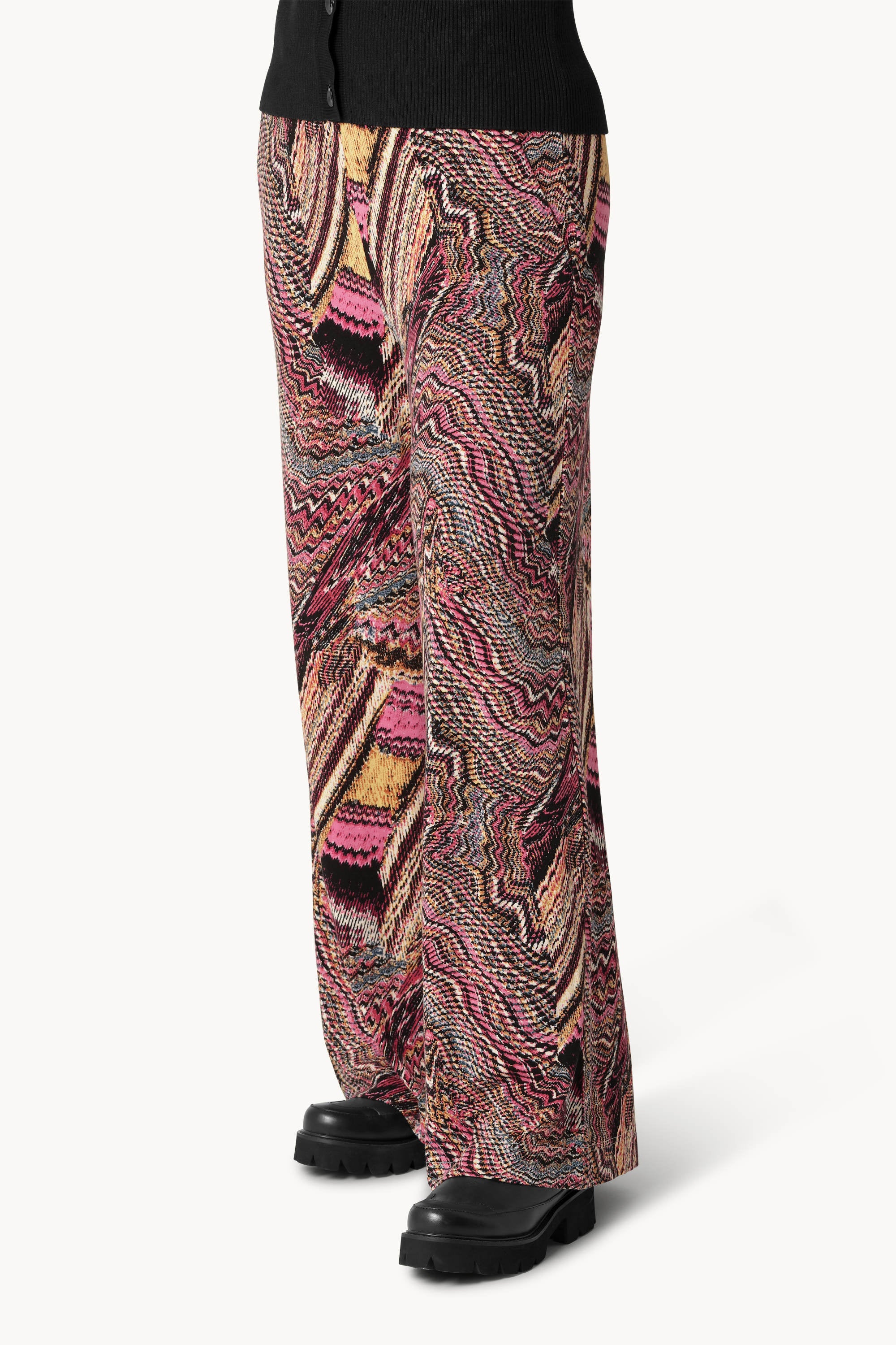 Pantalones acampanados Elisa Seashell - Rosa rosado