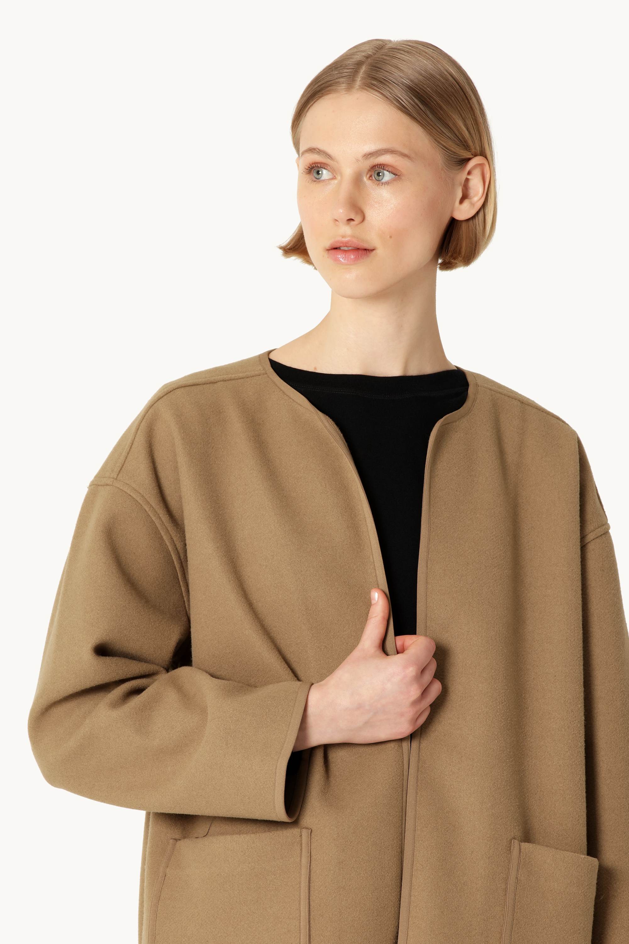 Felted Casual Jacket - Mocca