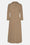 Long Sleeved Dress Pleats - Greige