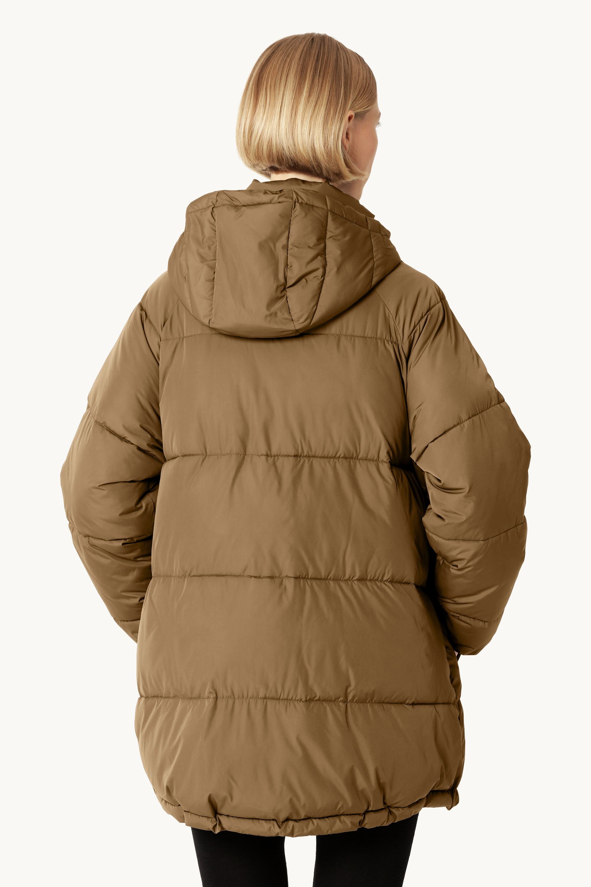Oversized Padded Coat - Mocca