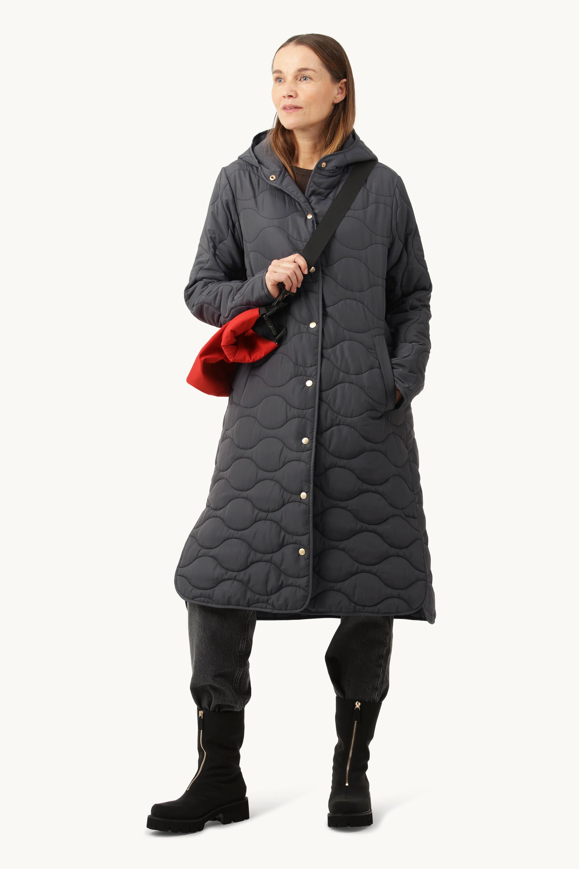 Abrigo acolchado - Asfalto