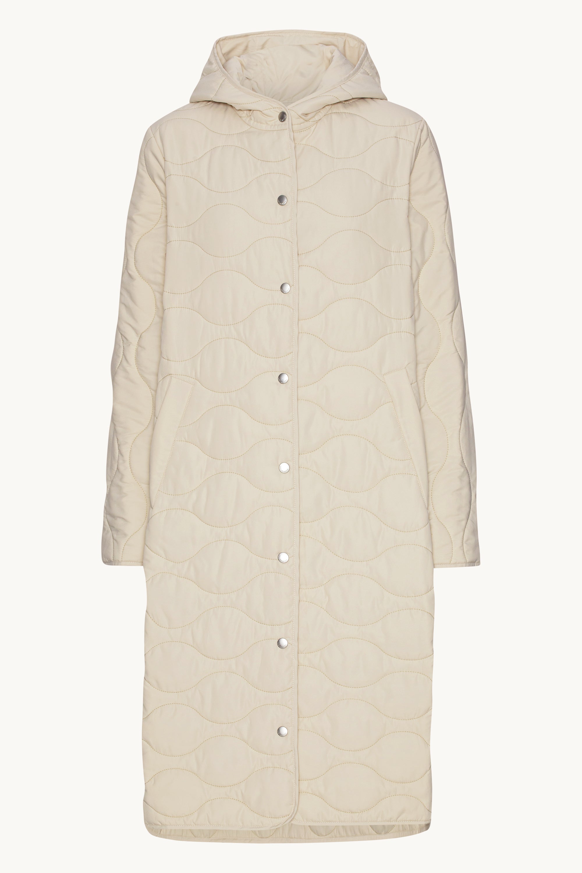 Abrigo acolchado - Arena clara