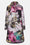 Long Quilt Coat - Artistic Flower Print