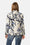 Blazer Acolchado - Beige Artsy Stroke Flower