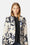 Blazer Acolchado - Beige Artsy Stroke Flower