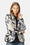 Blazer Acolchado - Beige Artsy Stroke Flower