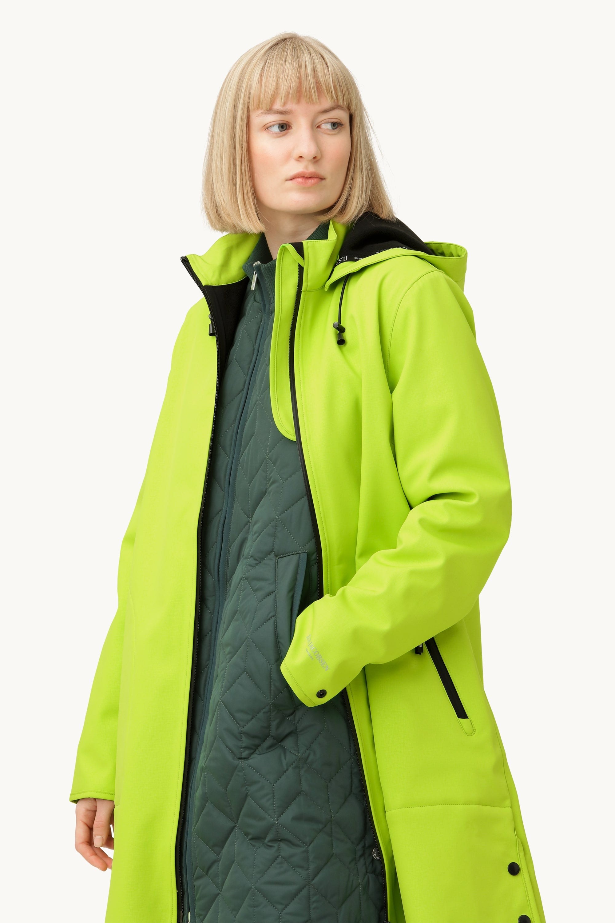 Impermeable Softshell Corte A - Lime Green