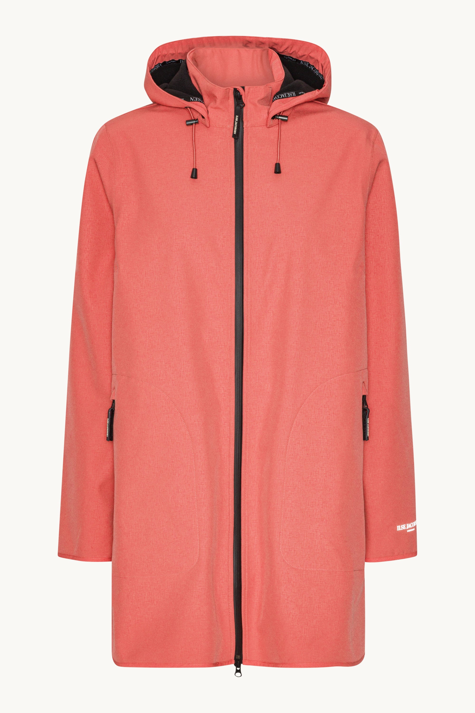 Softshell Raincoat A-line - Spiced Coral