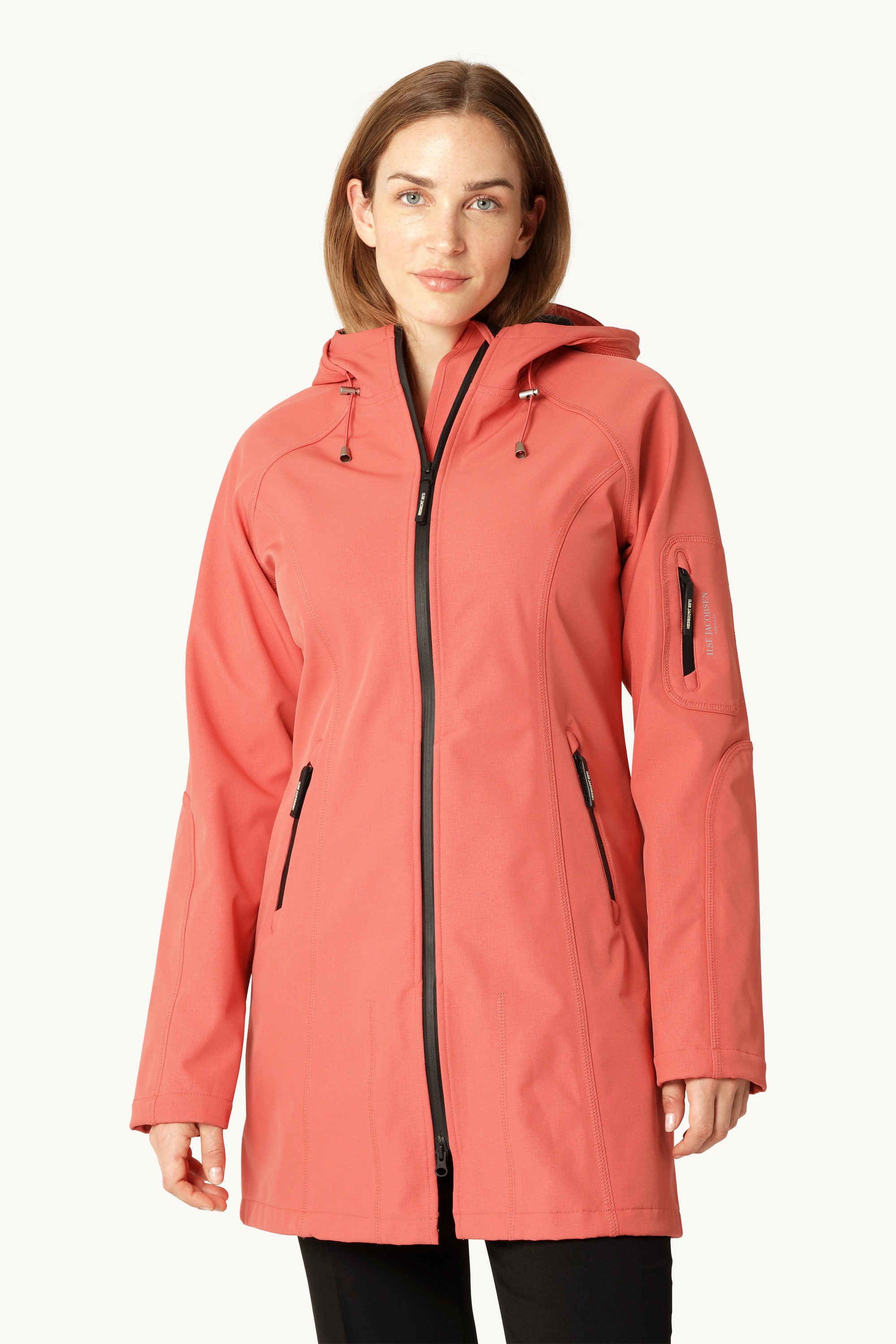Softshell Raincoat - Spiced Coral