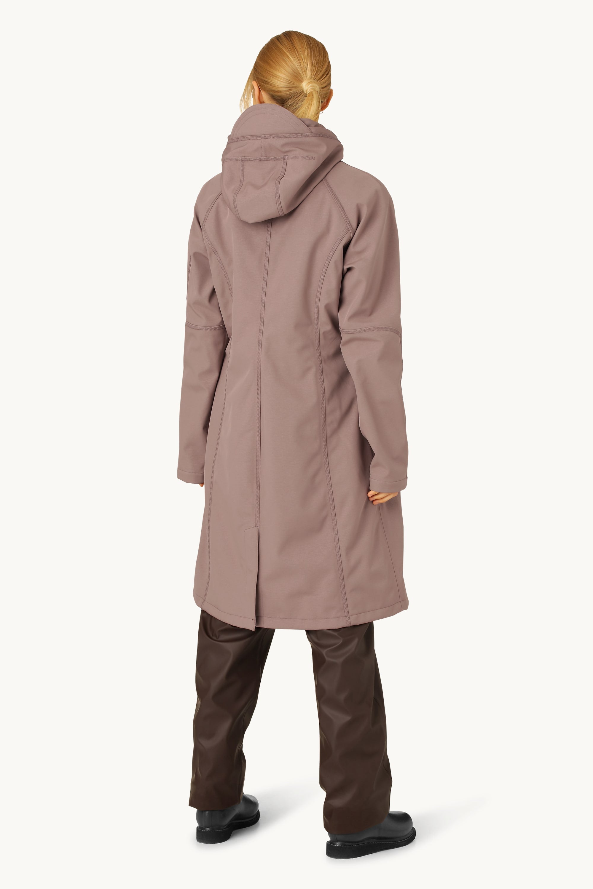 Long Softshell Raincoat - Old Lavender