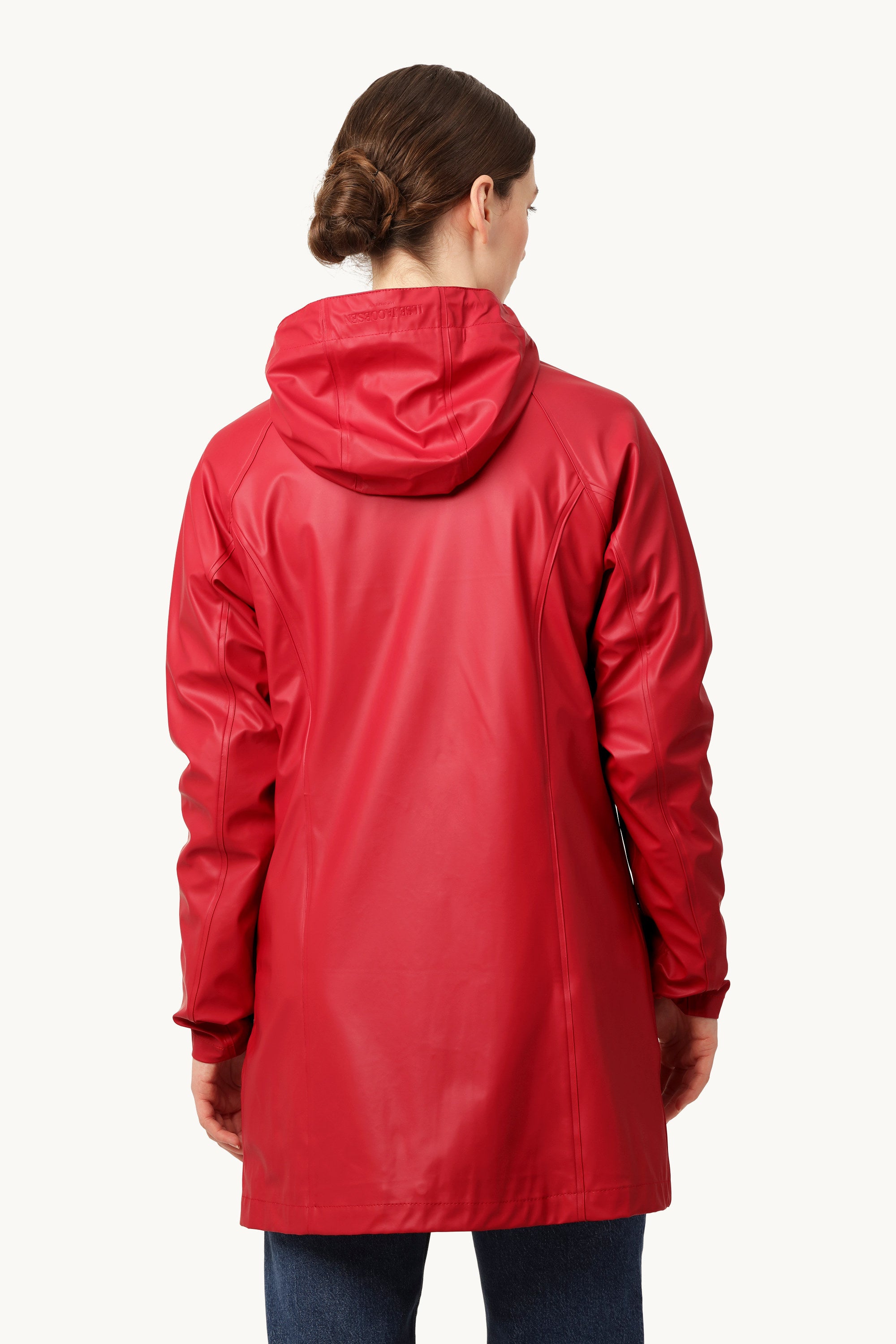 Short Raincoat - Deep Red