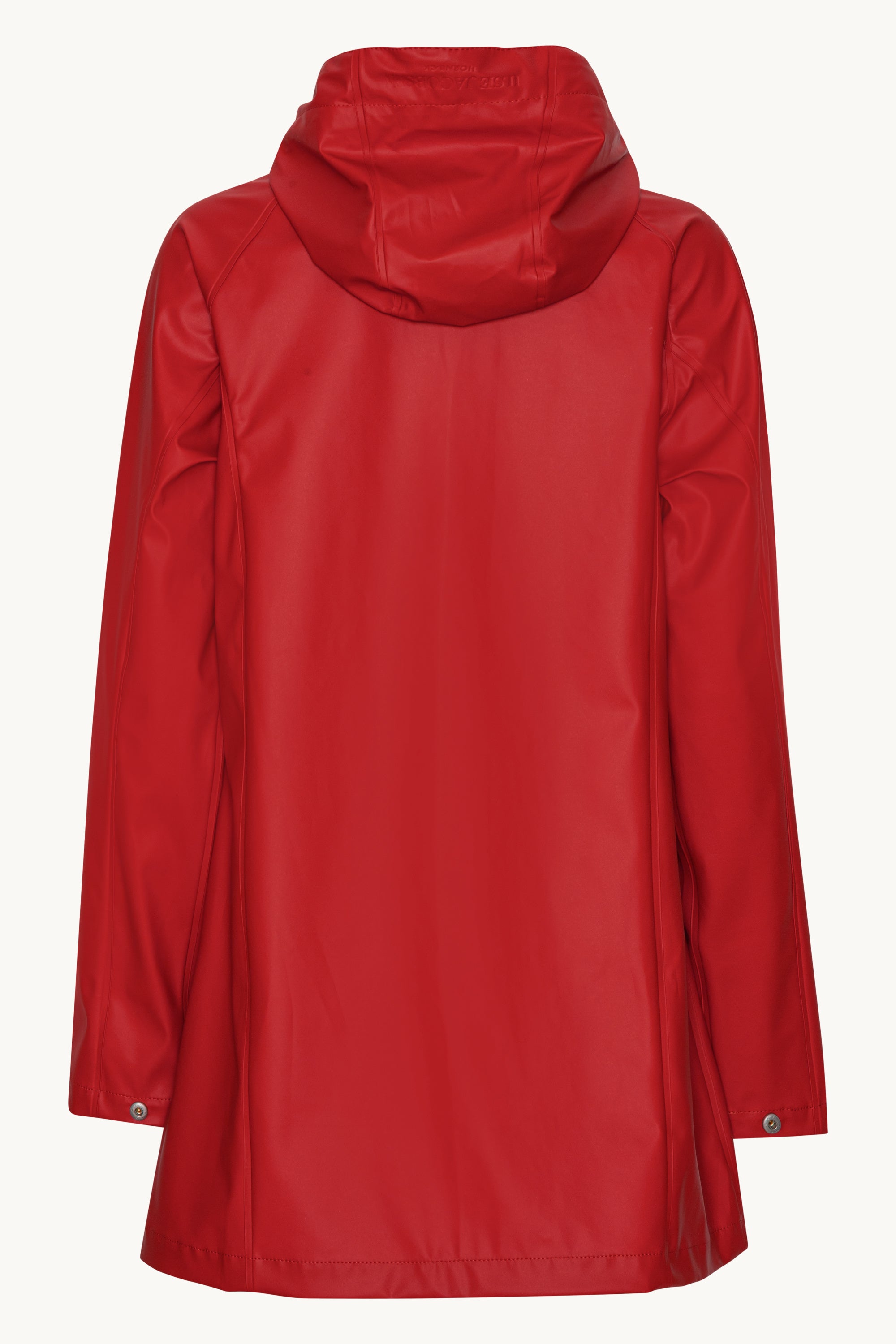 Short Raincoat - Deep Red