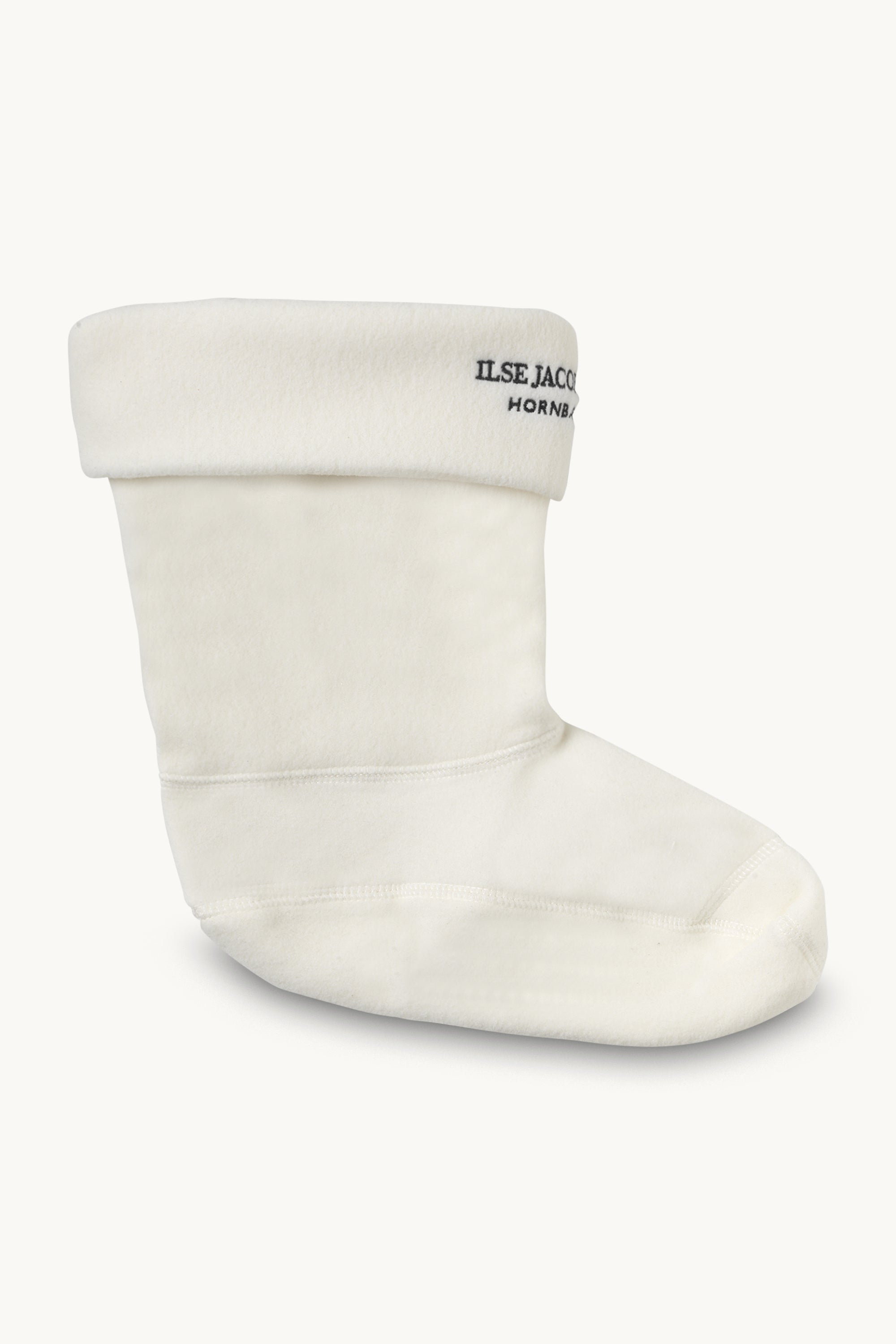 Calcetines de polar para botas de lluvia medianas RUB15 - Crema negra