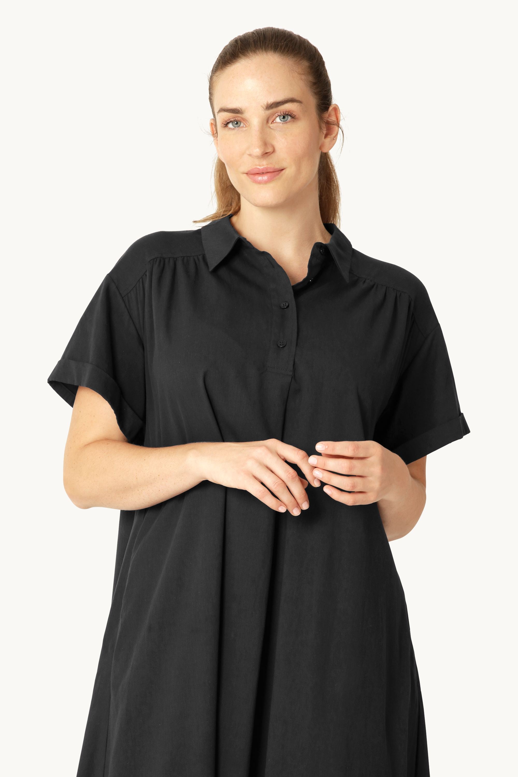 Long Dress A-line - Dark Indigo