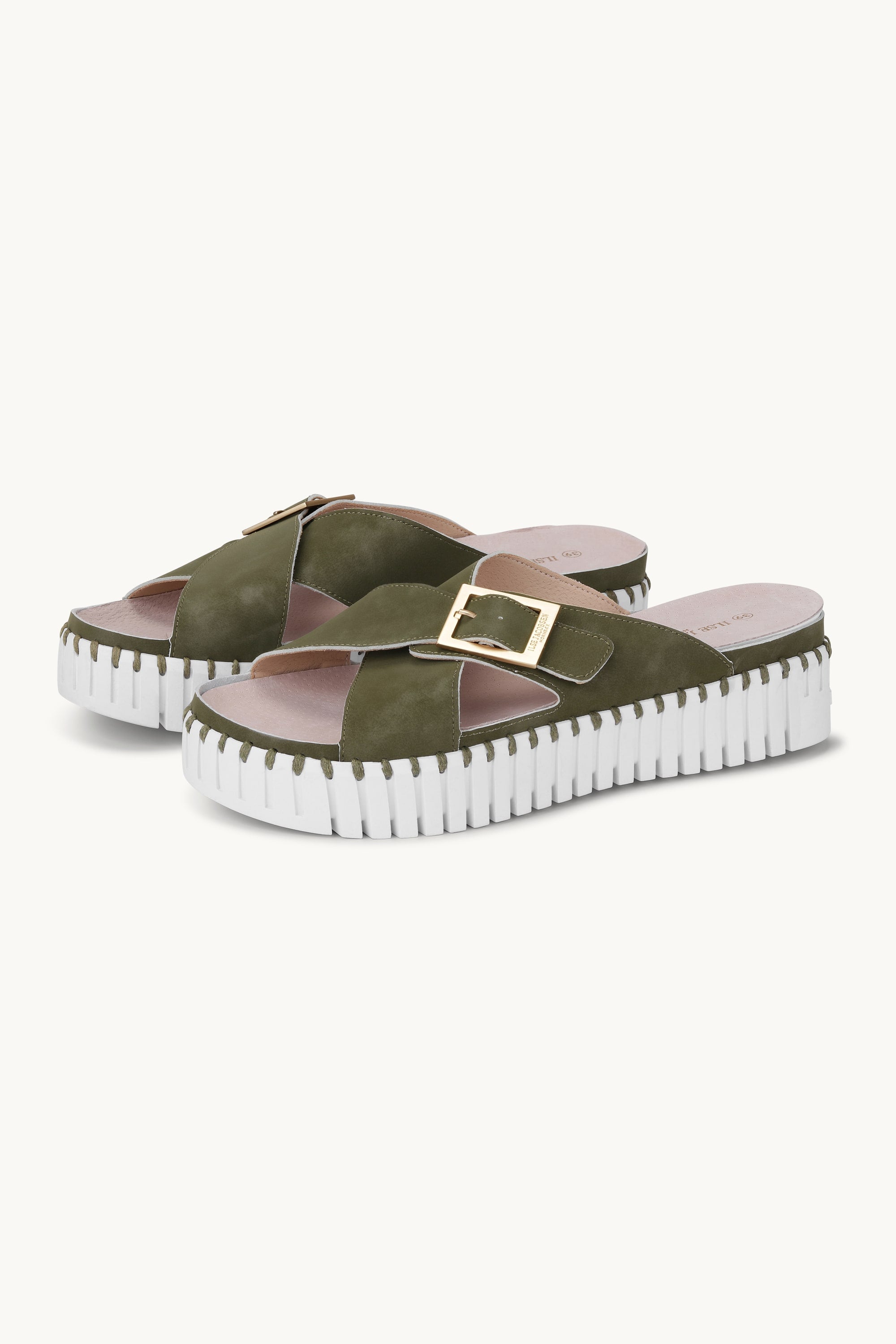Sandalias Crossover - Army White