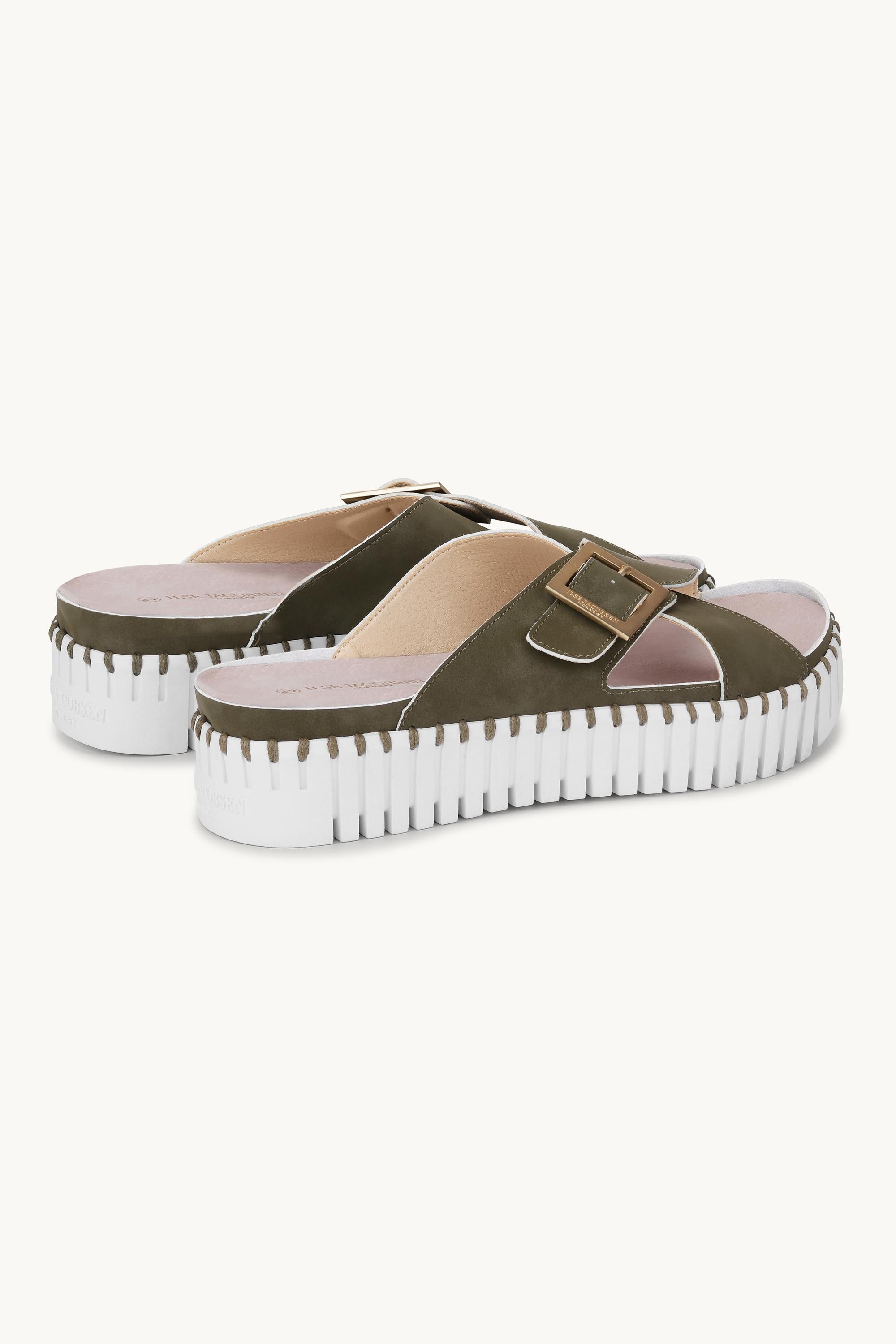 Sandalias Crossover - Army White