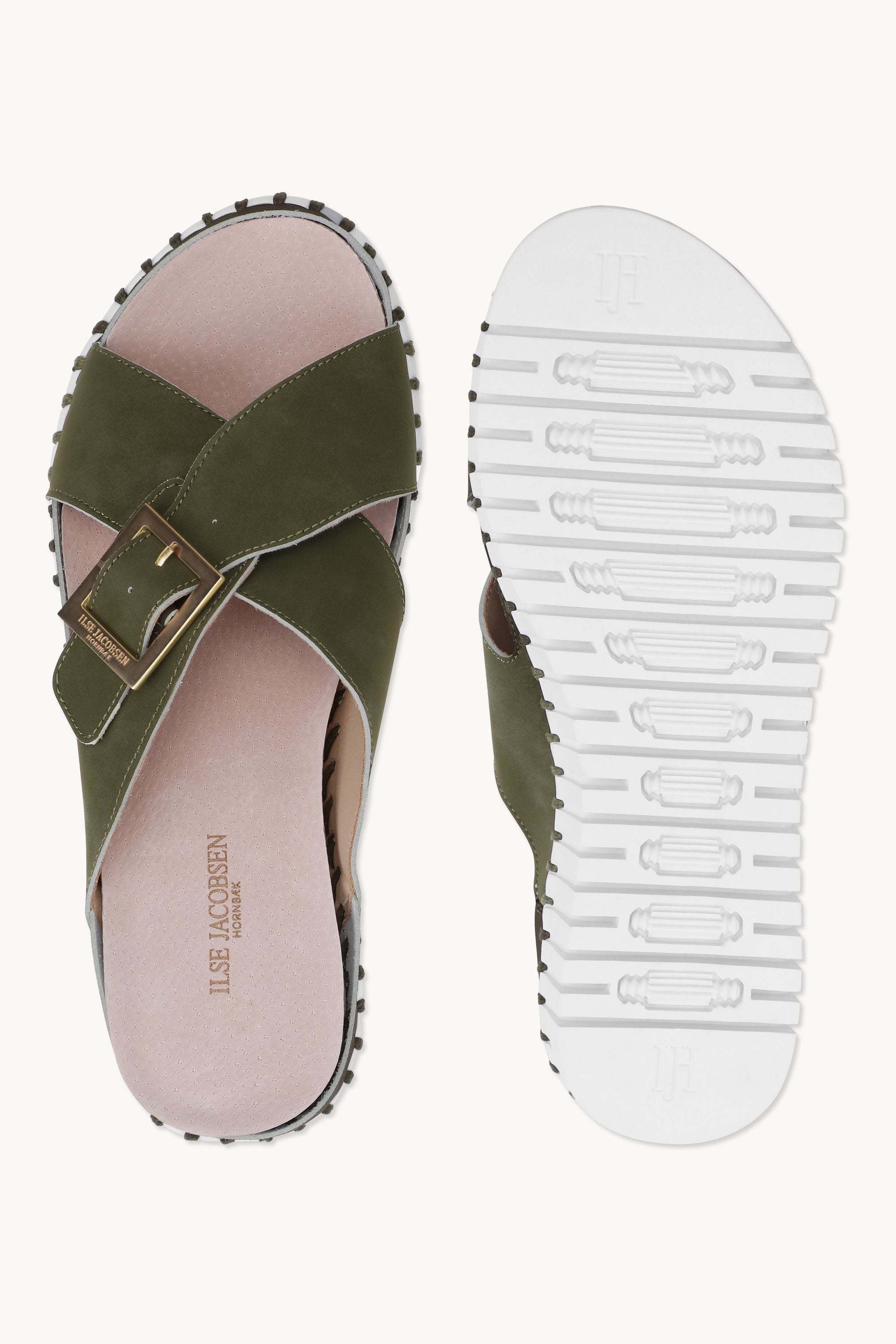 Sandalias Crossover - Army White