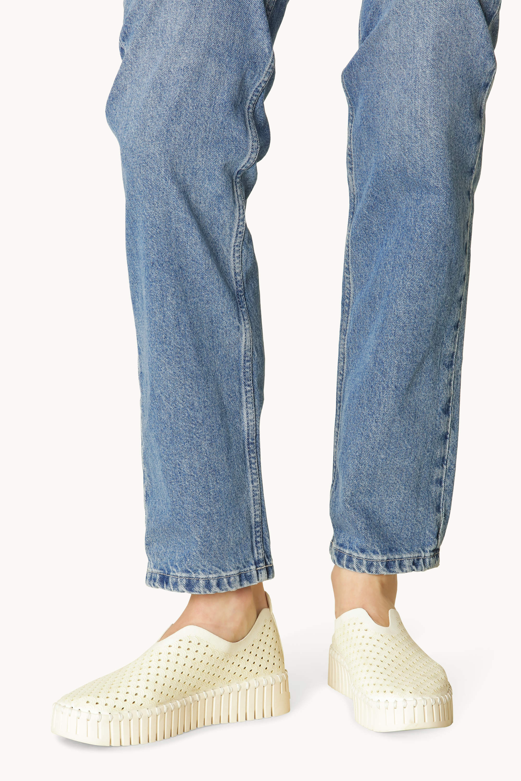 Tulip Zapatos Planos con Plataforma - Milk Creme