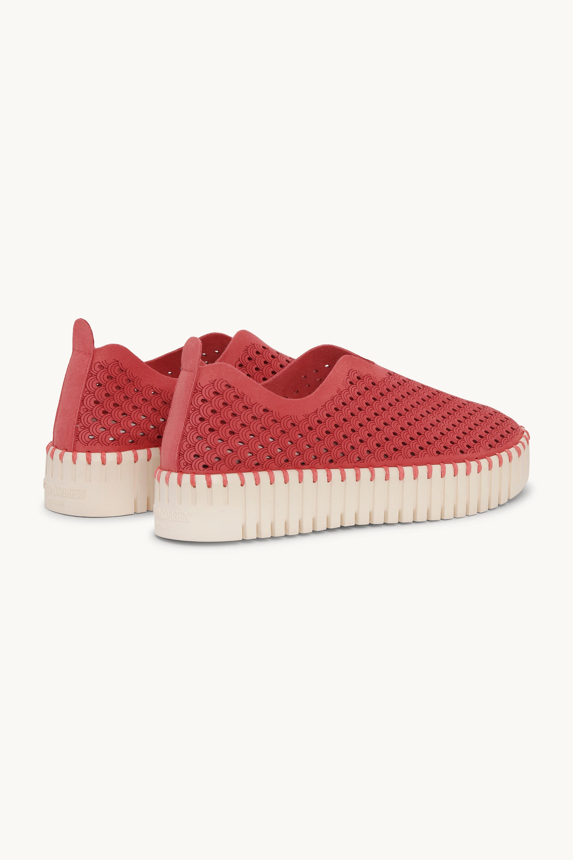 Platform Tulip Flats - Baked Apple Pearled Ivory