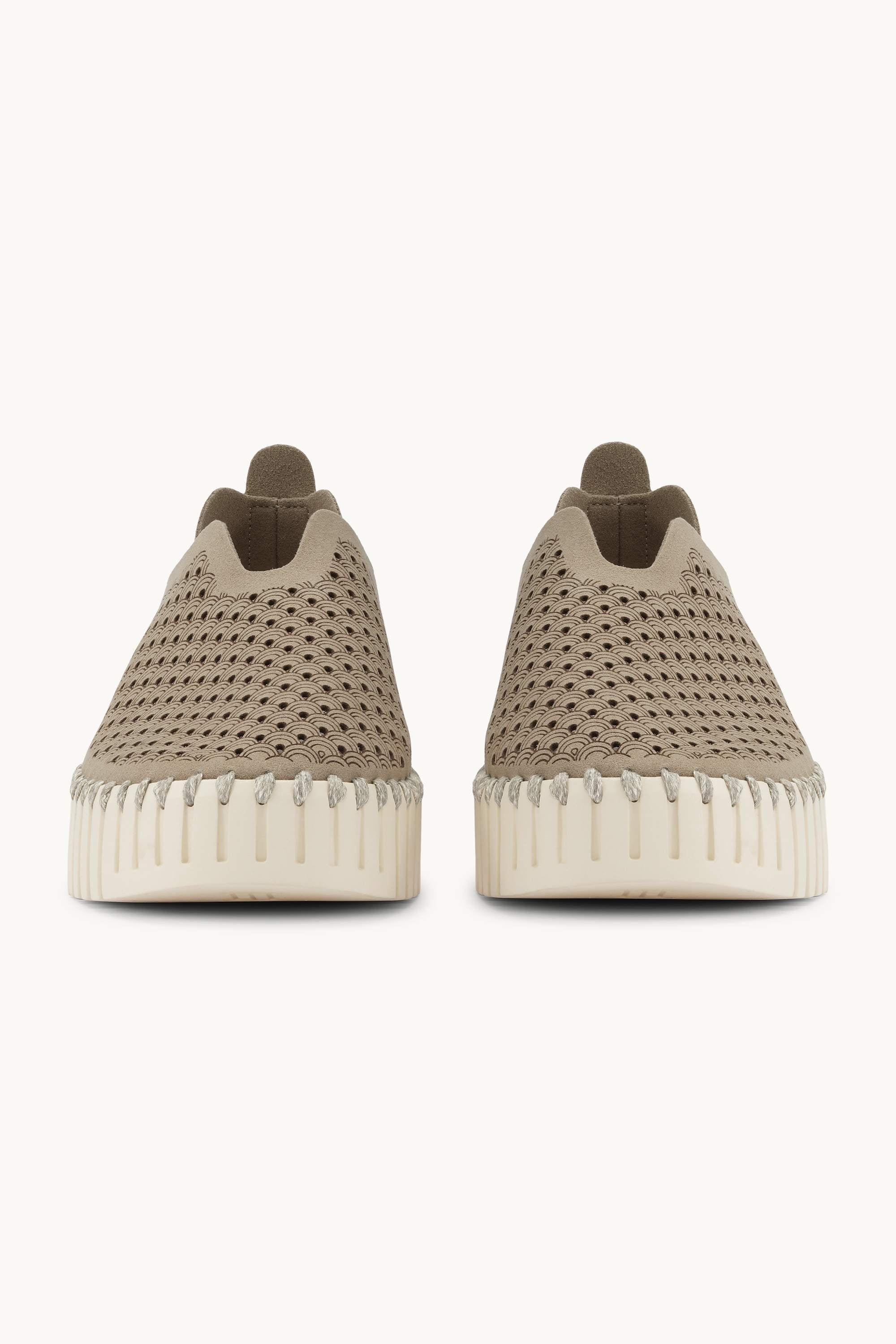 Tulip Zapatos Planos con Plataforma - Coriander Pearled Ivory