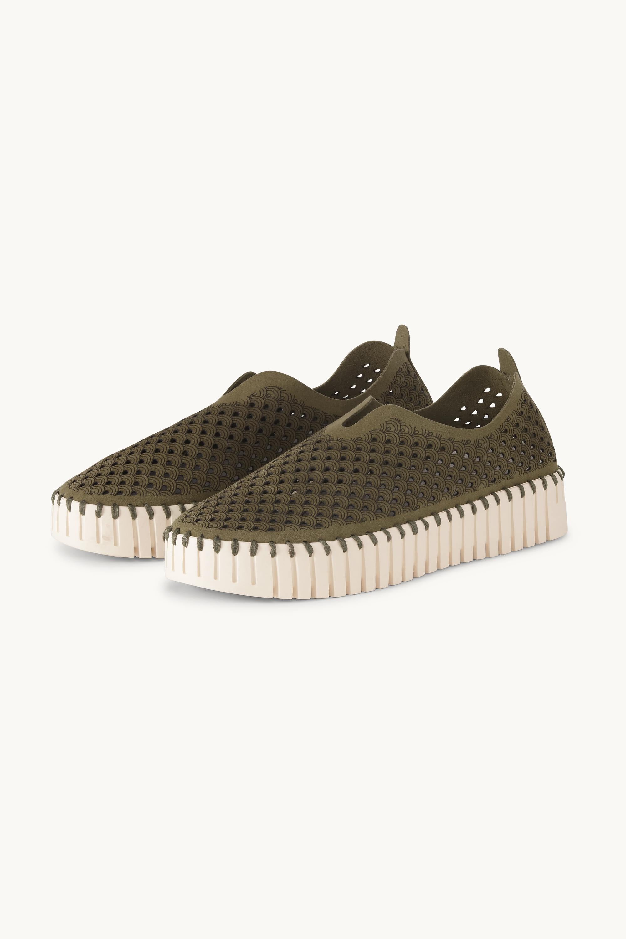 Tulip Zapatos Planos con Plataforma - Deep Olive