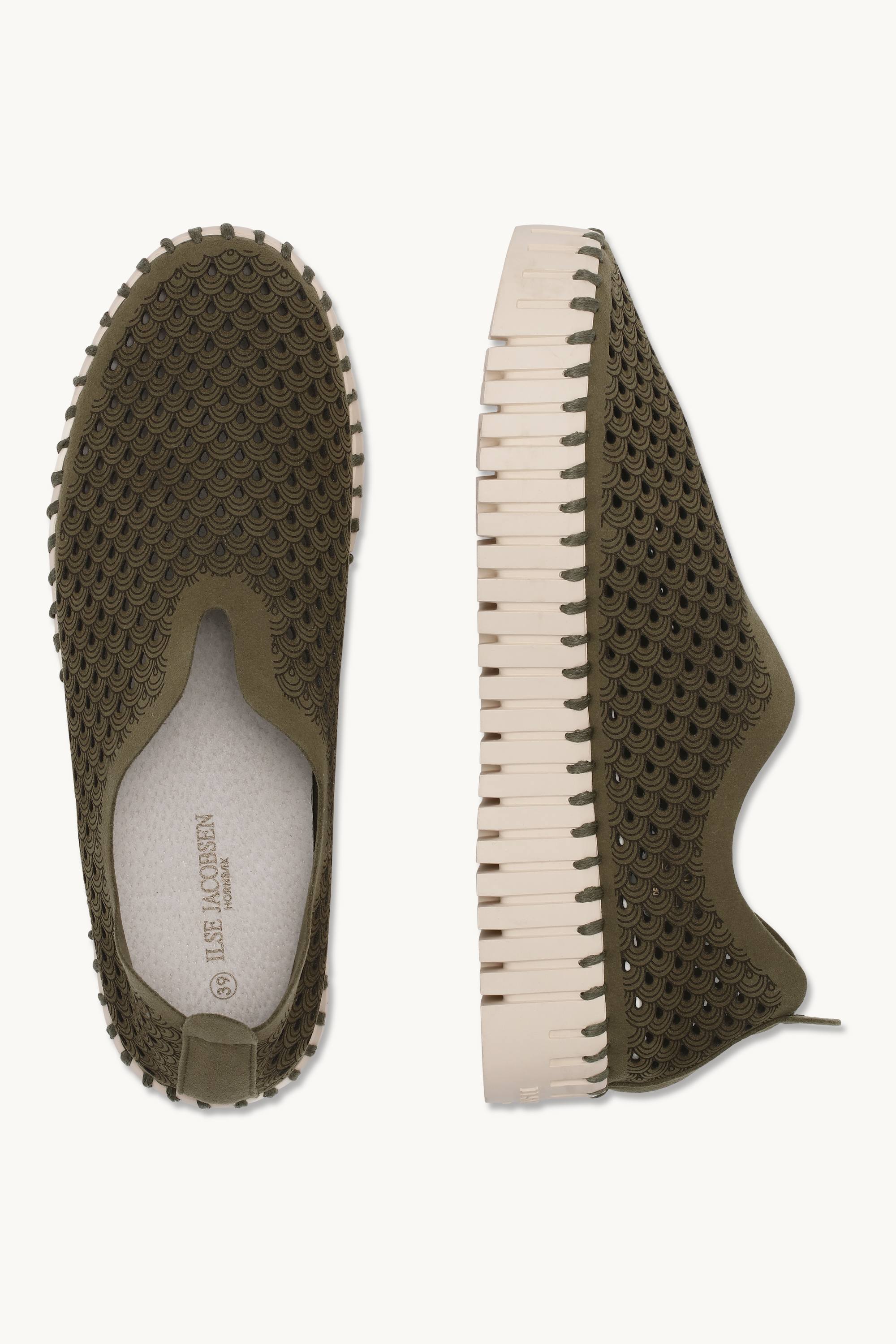 Tulip Zapatos Planos con Plataforma - Deep Olive