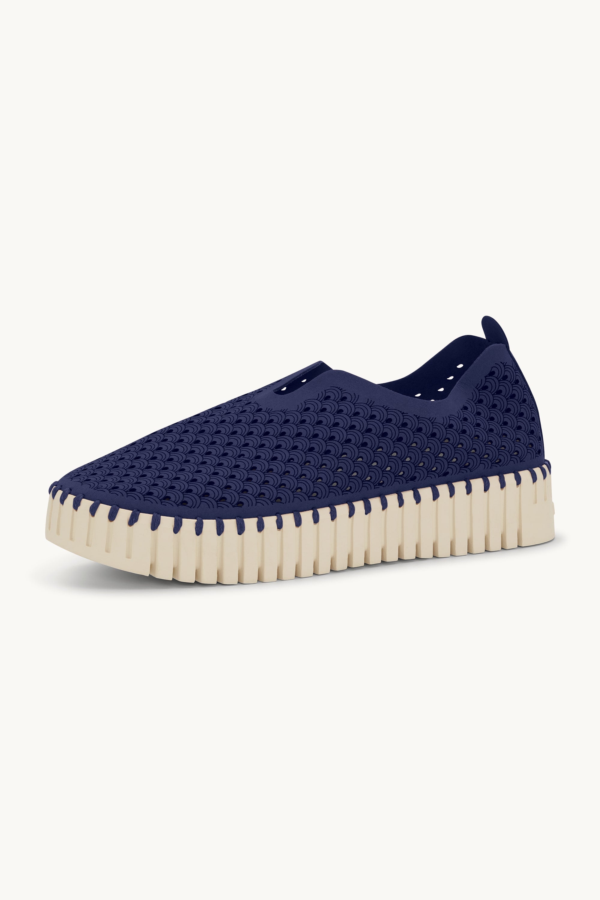 Platform Tulip Flats - Dark Indigo