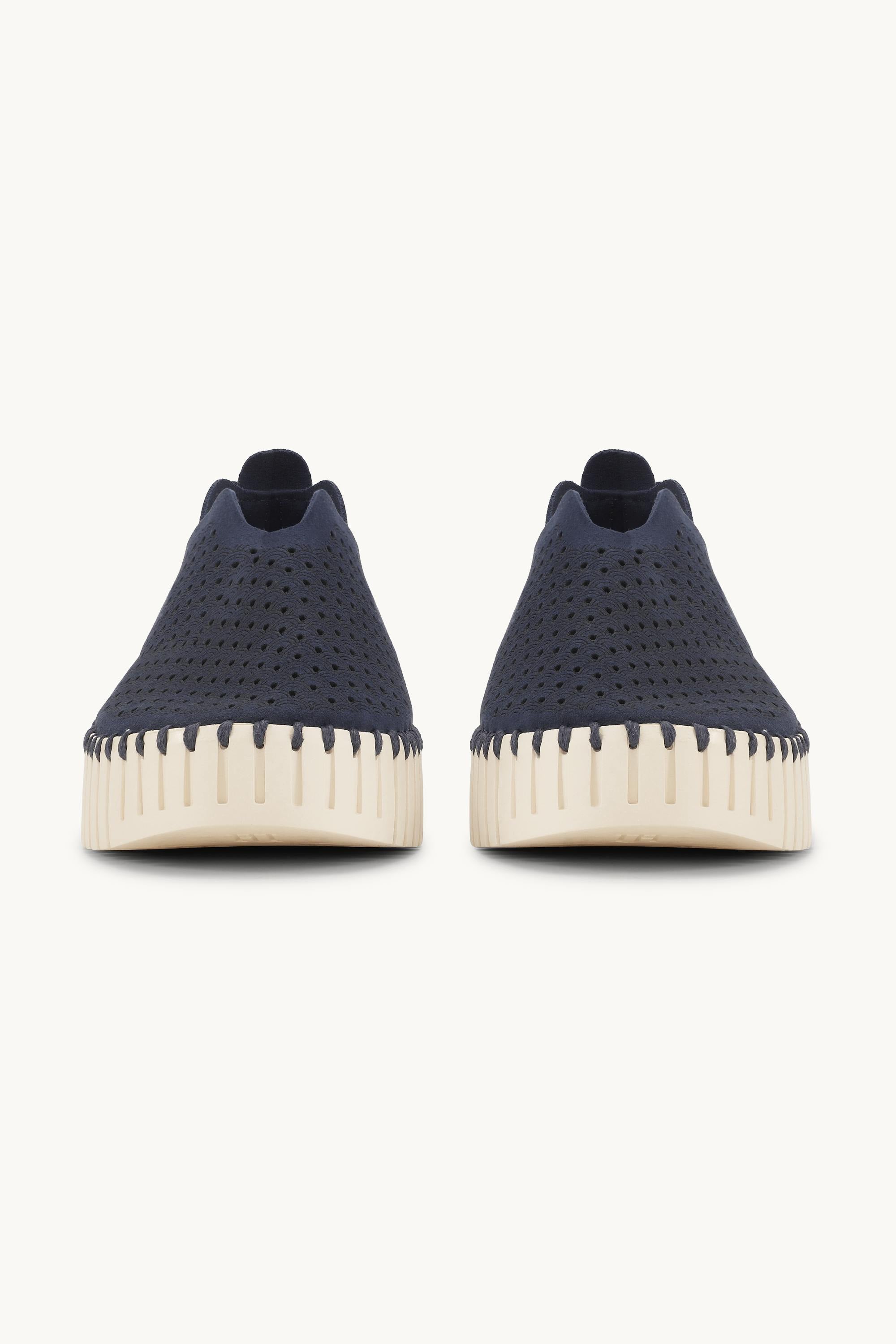 Platform Tulip Flats - Dark Indigo
