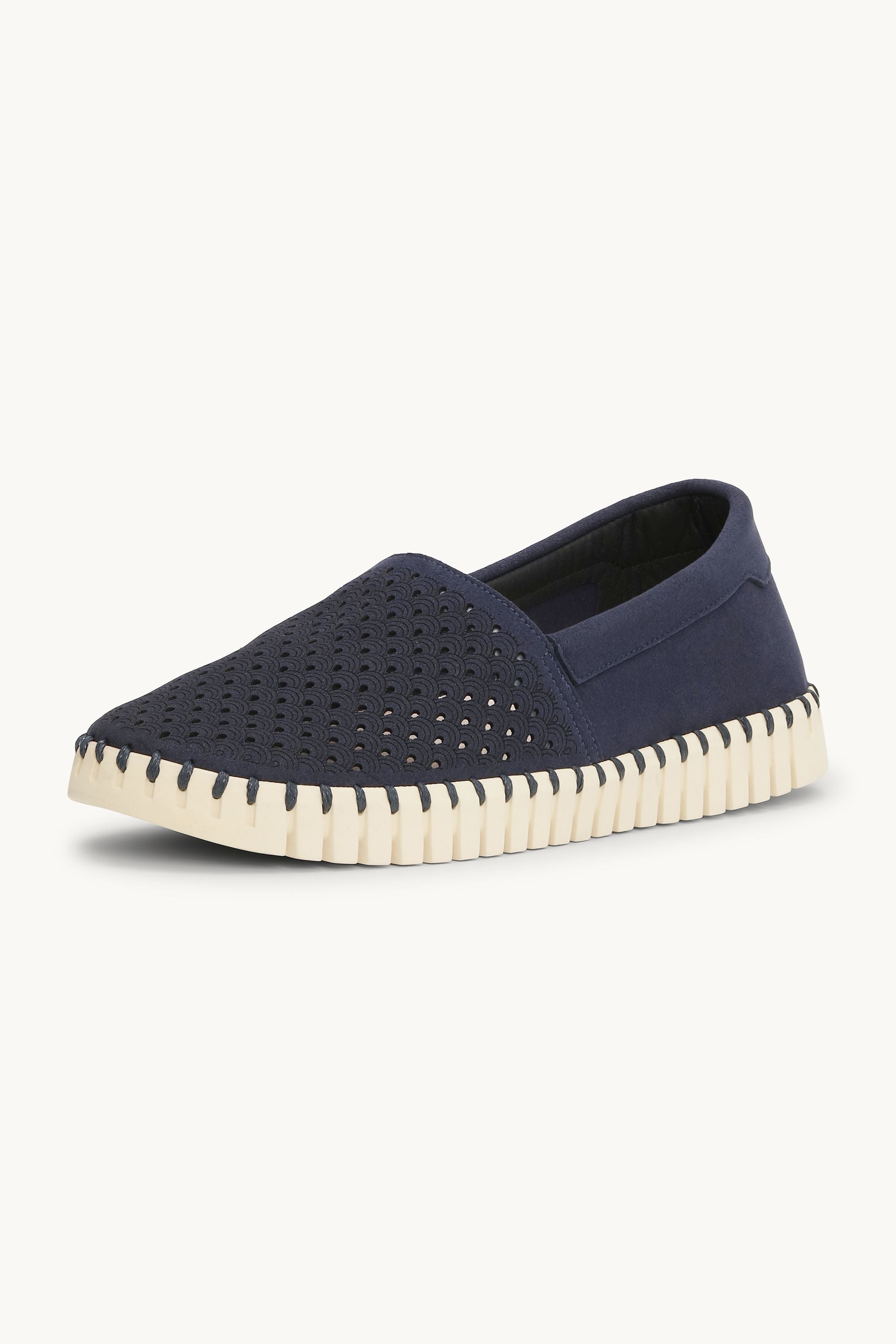 Tulip Espadrille - Dark Indigo Pearled Ivory
