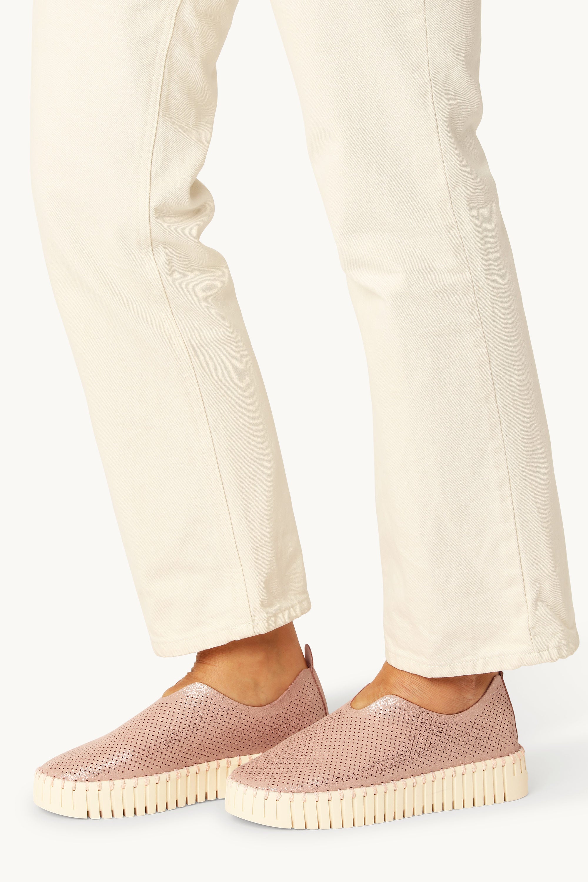 Tulip Zapatos con Plataforma Brillo - Adobe Rose Pearled Ivory