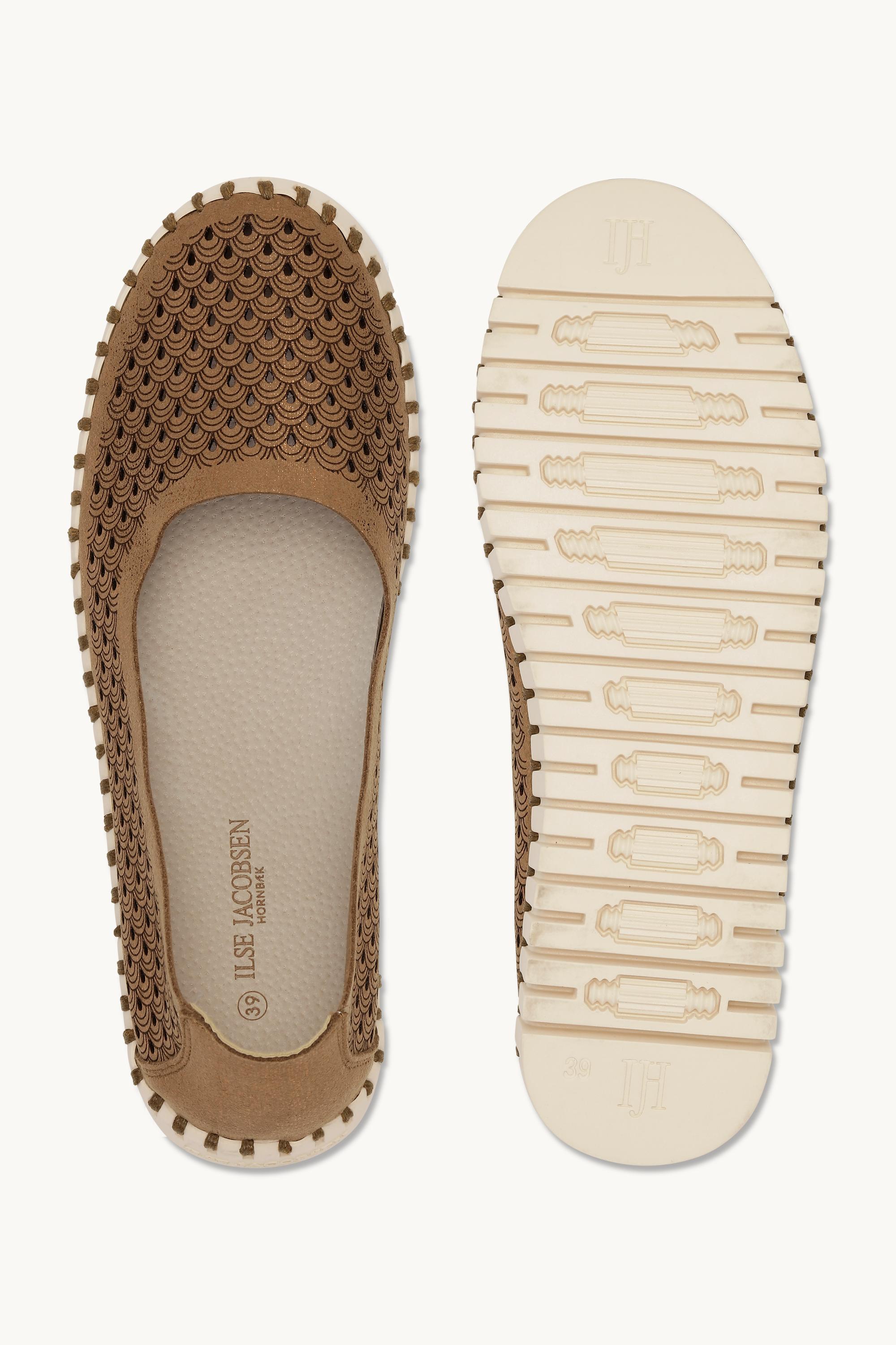 Tulip Zapatos con Brillo - Nougat Pearled Ivory