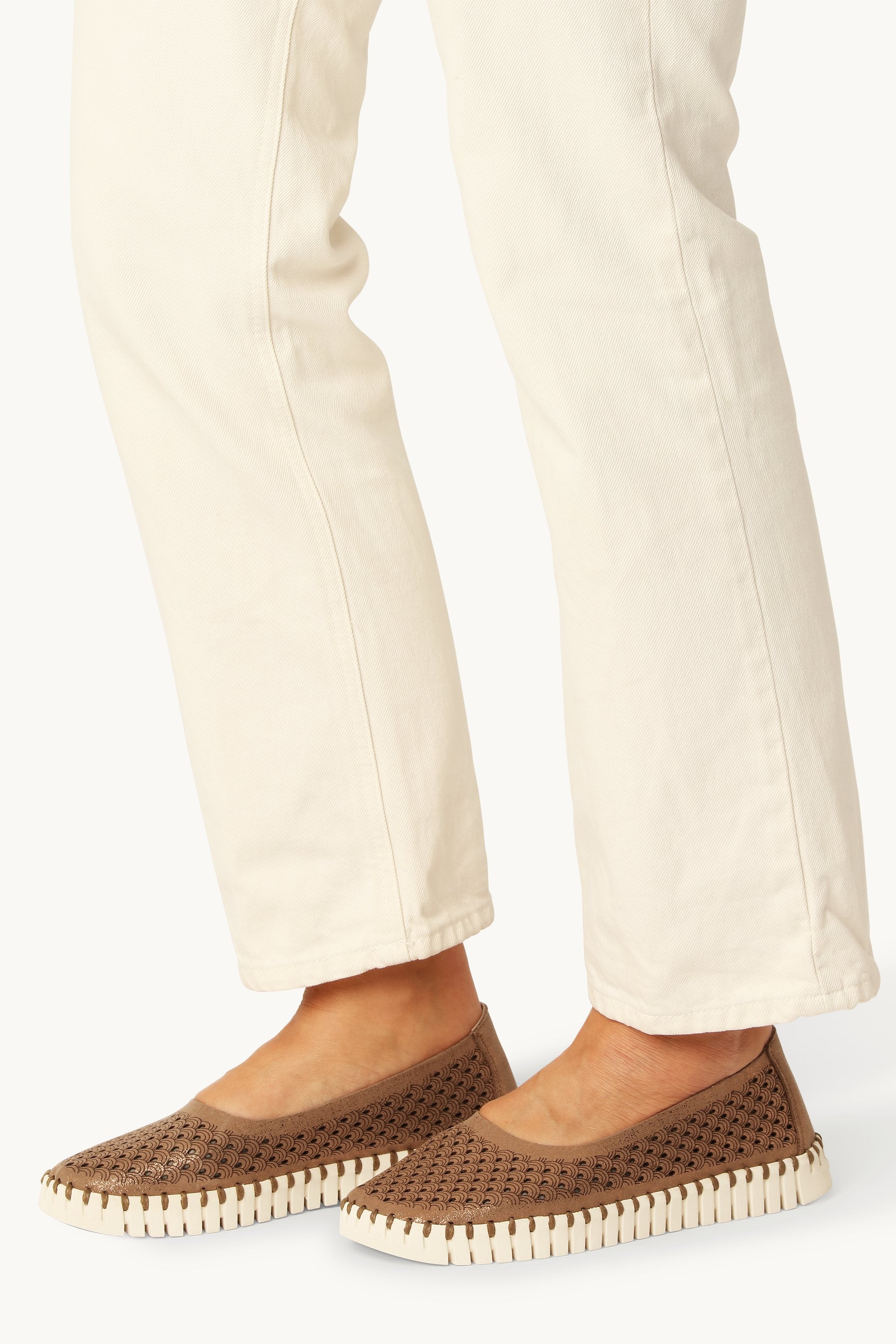 Tulip Zapatos con Brillo - Nougat Pearled Ivory