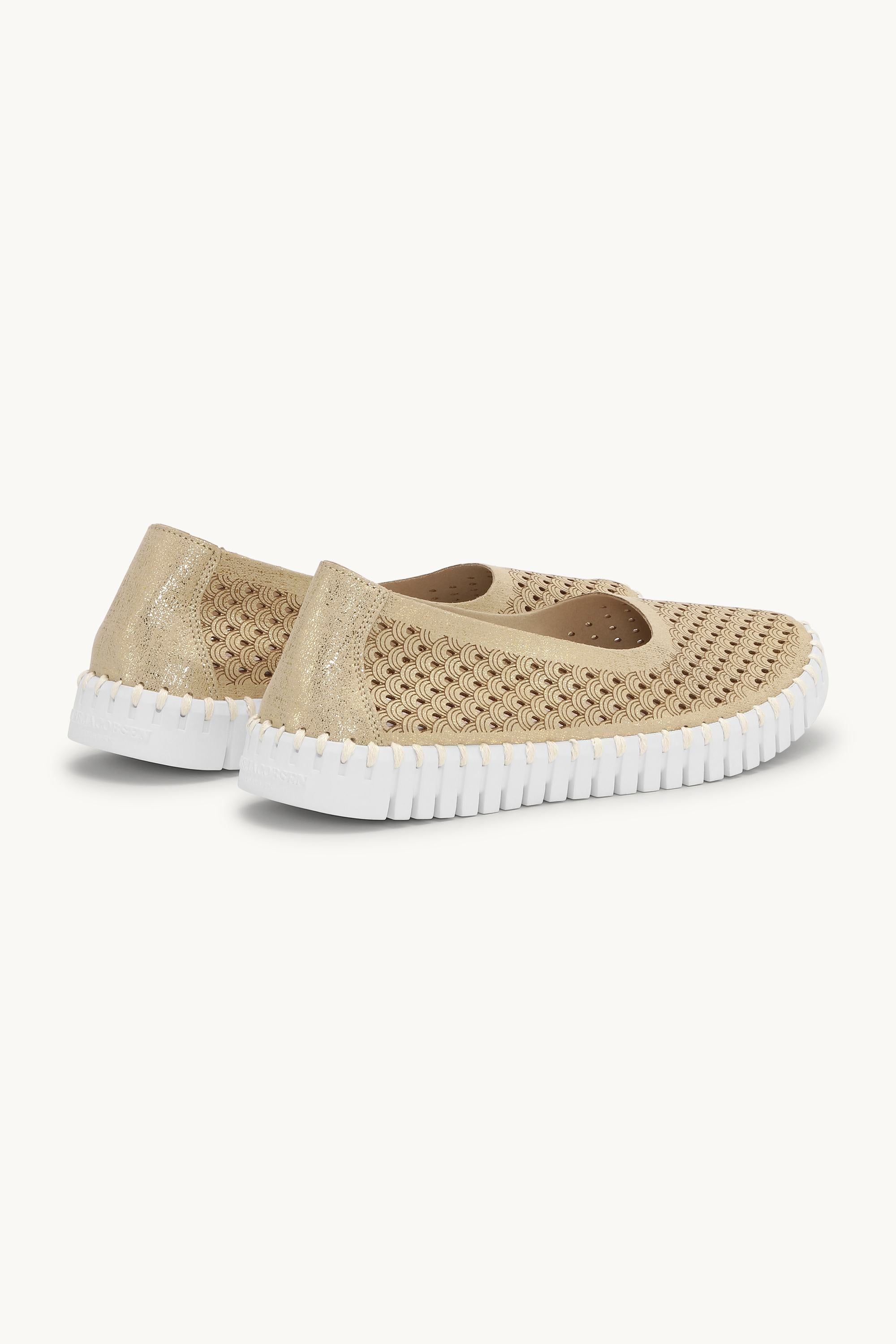 Tulip Zapatos con Brillo - Platin White