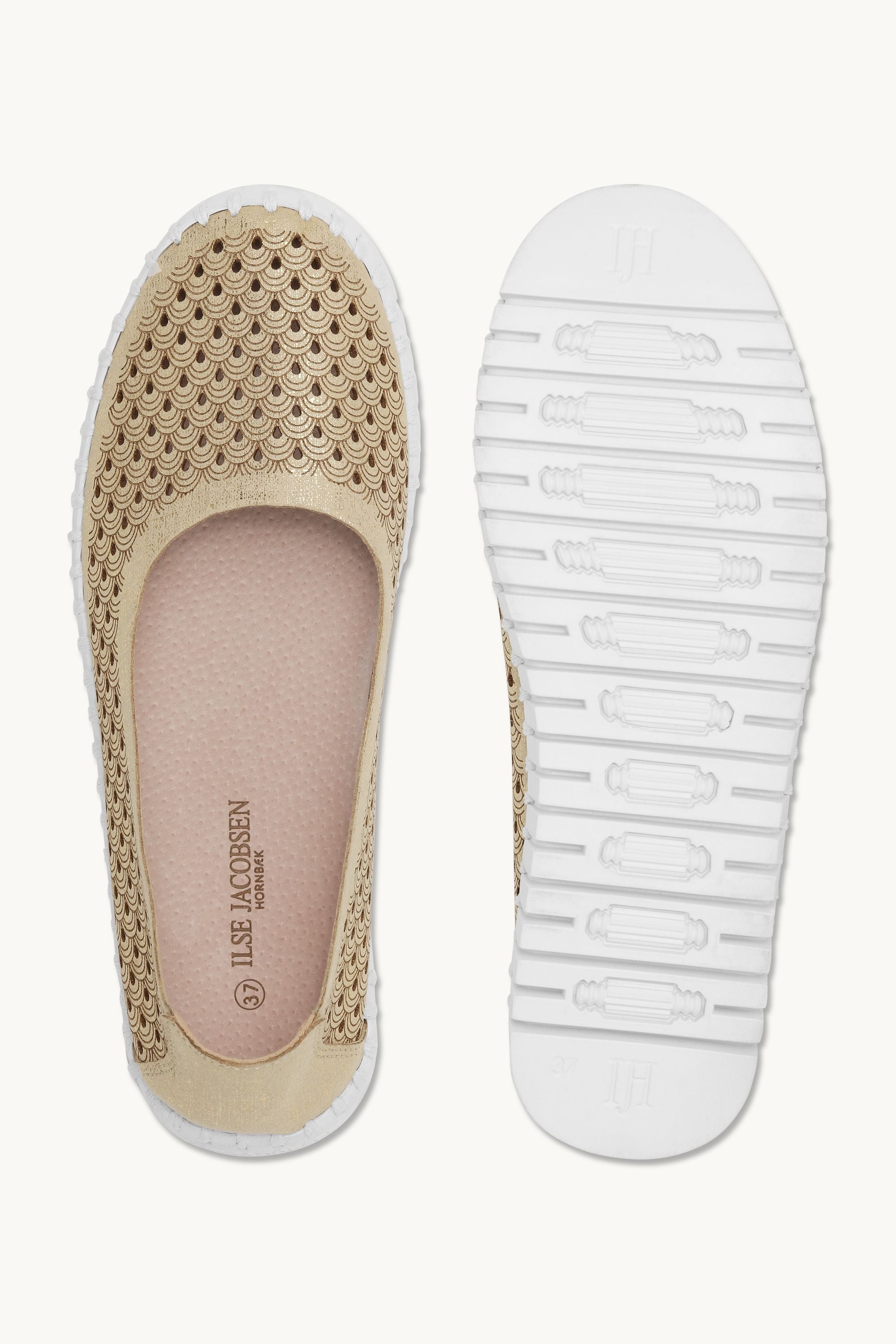 Tulip Zapatos con Brillo - Platin White