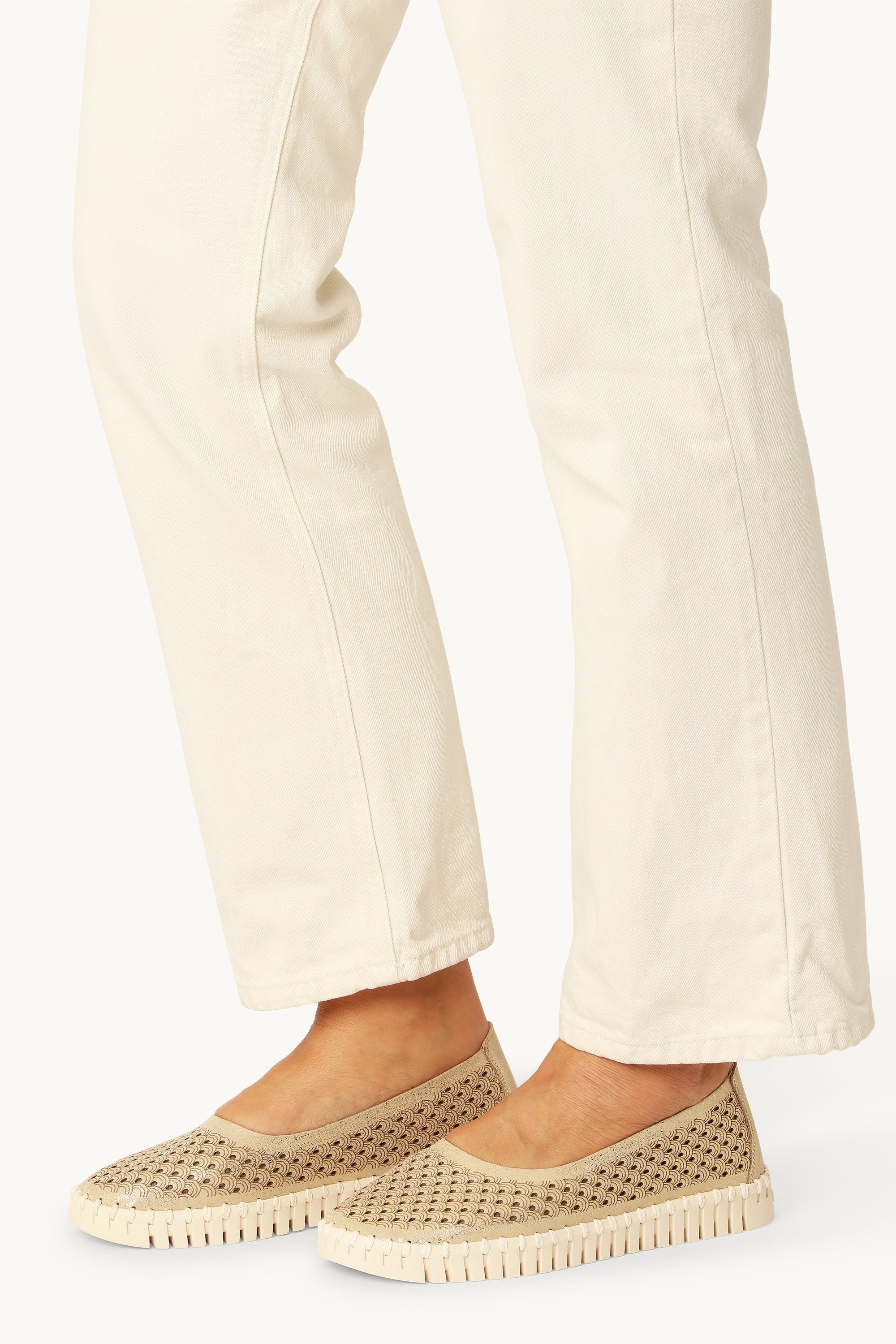 Tulip Zapatos con Brillo - Platin Pearled Ivory