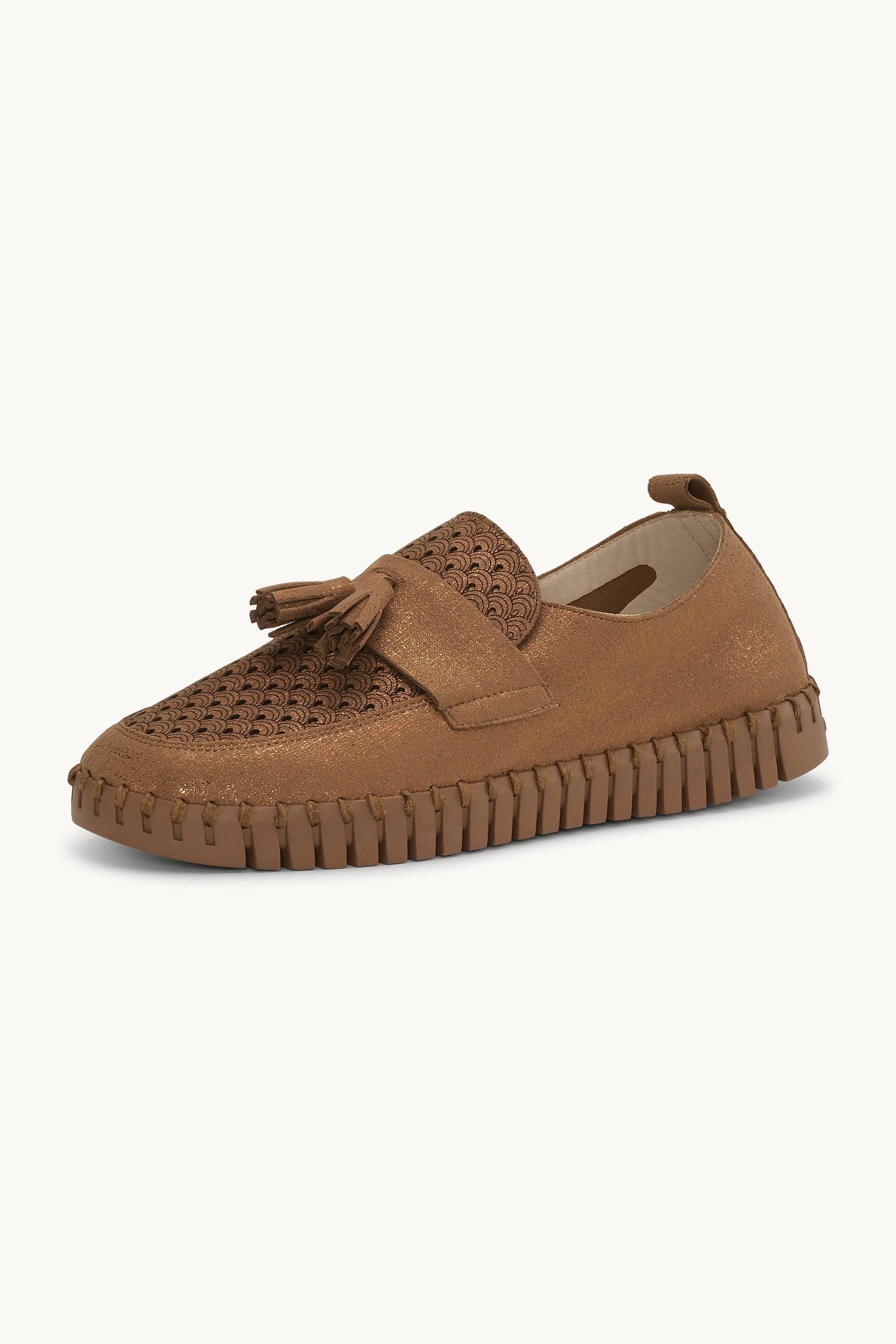 Tulip Loafer Tassel - Nougat Tannin
