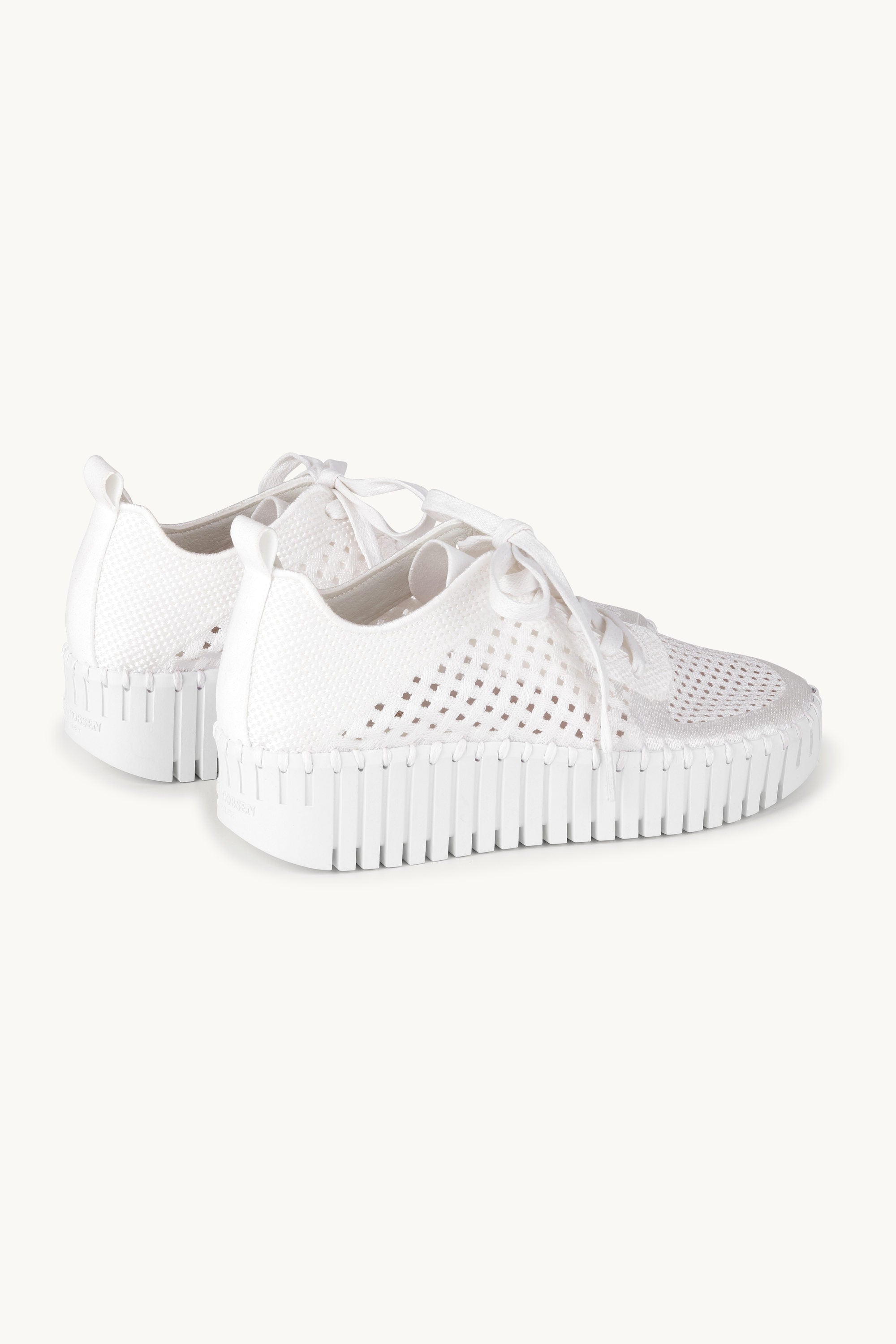 Tulip Flats With Laces - White White