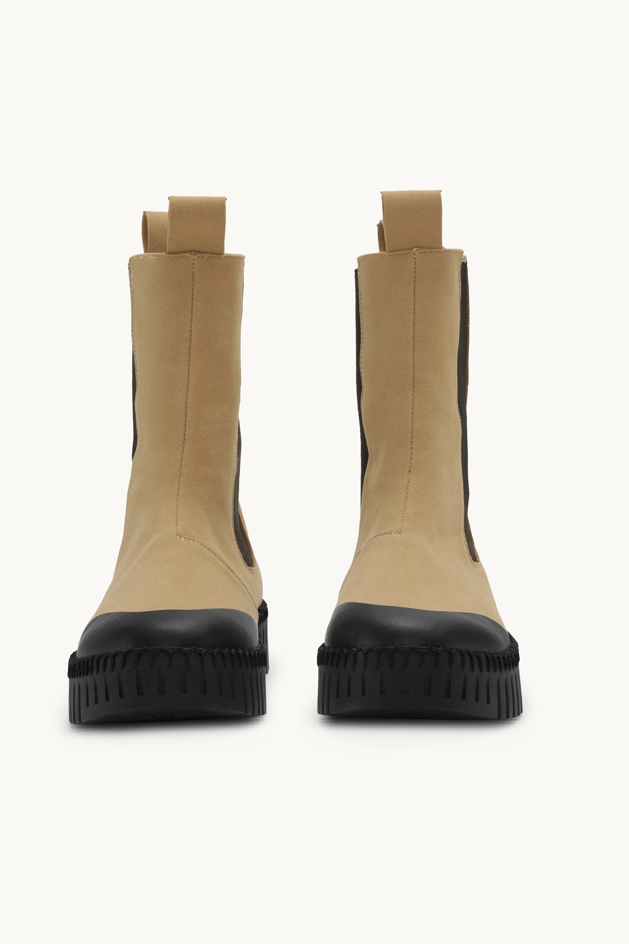 Botas Chelsea largas - Negro Latte