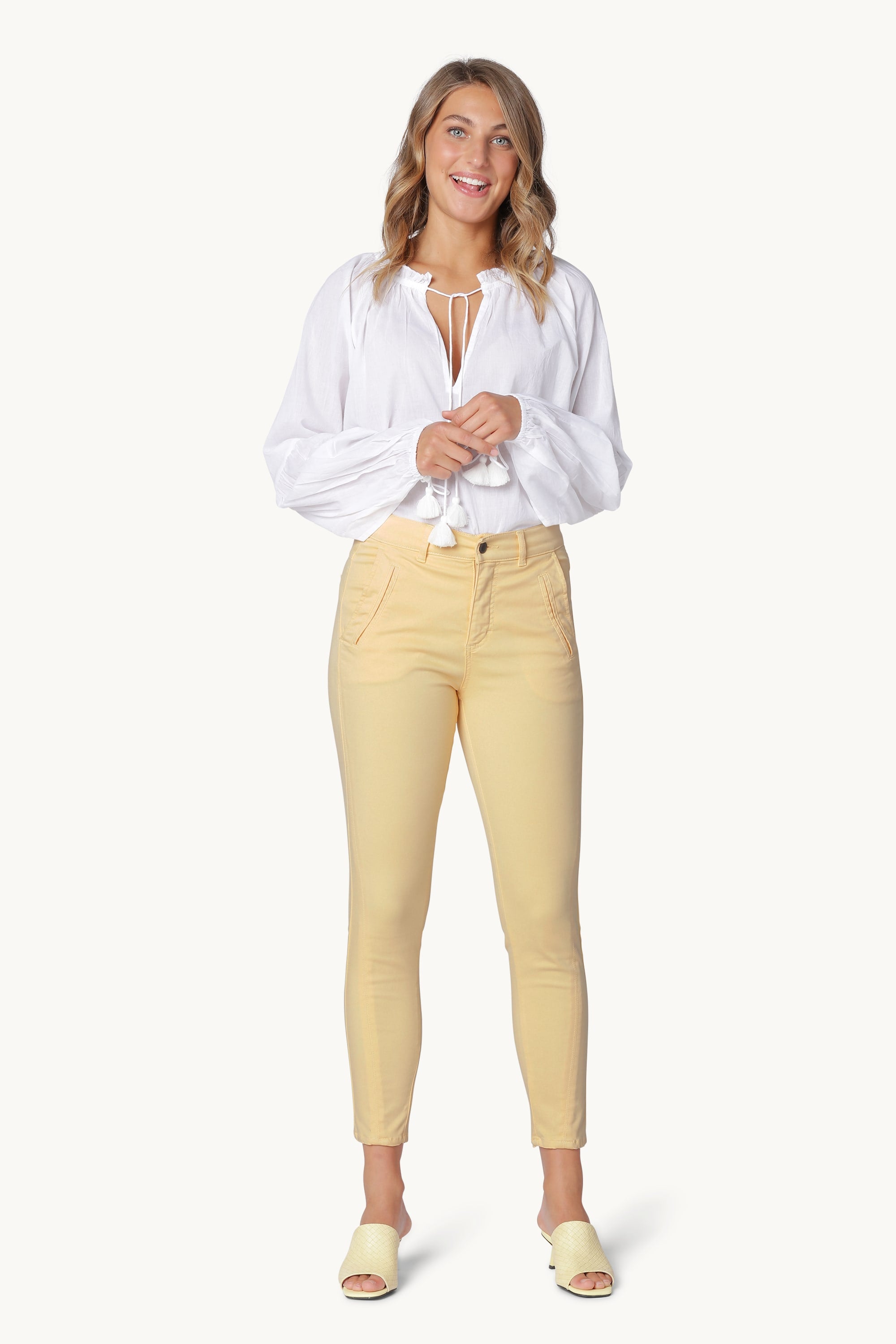 Trousers - Flan Yellow