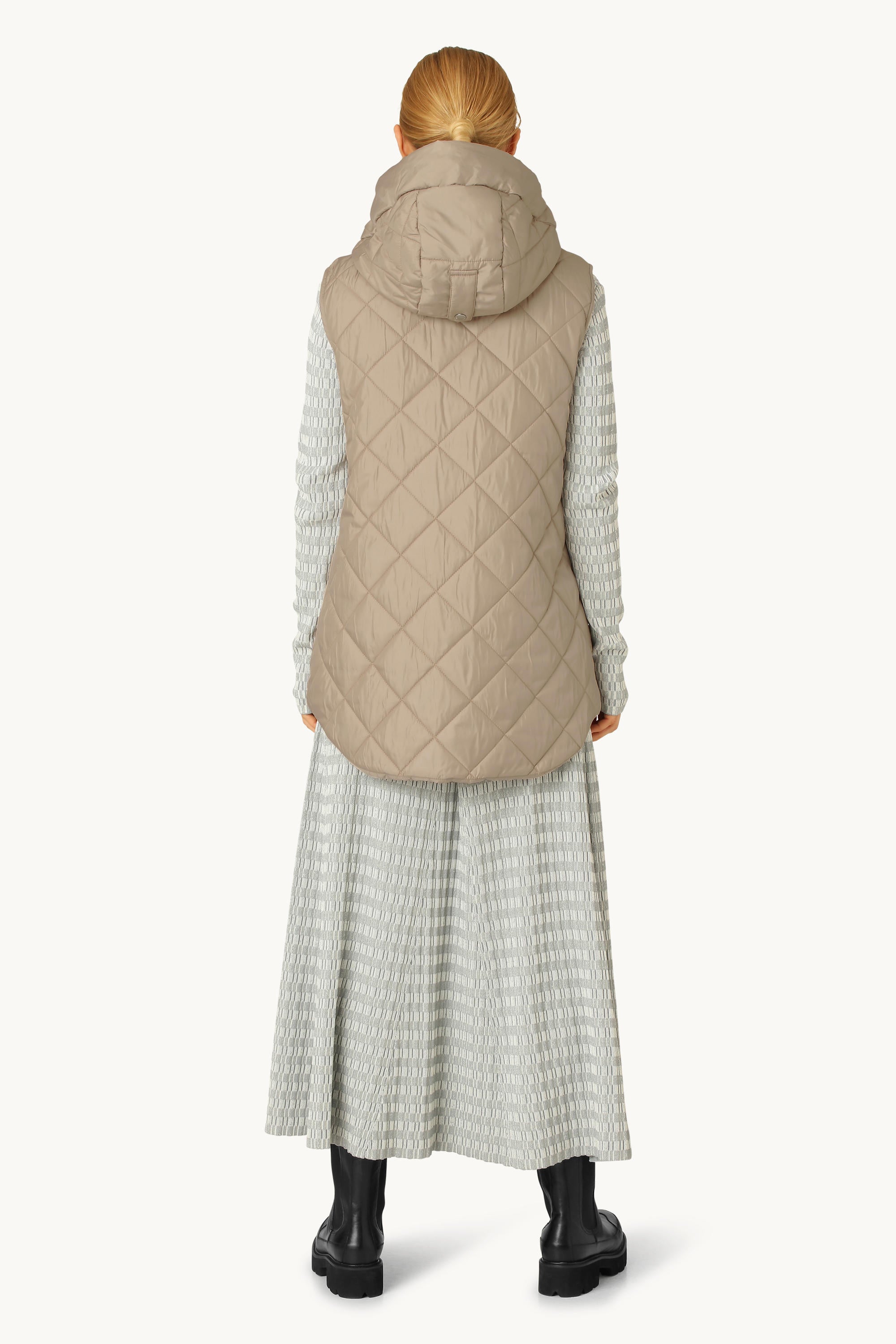 Padded Short Vest - Cobblestone