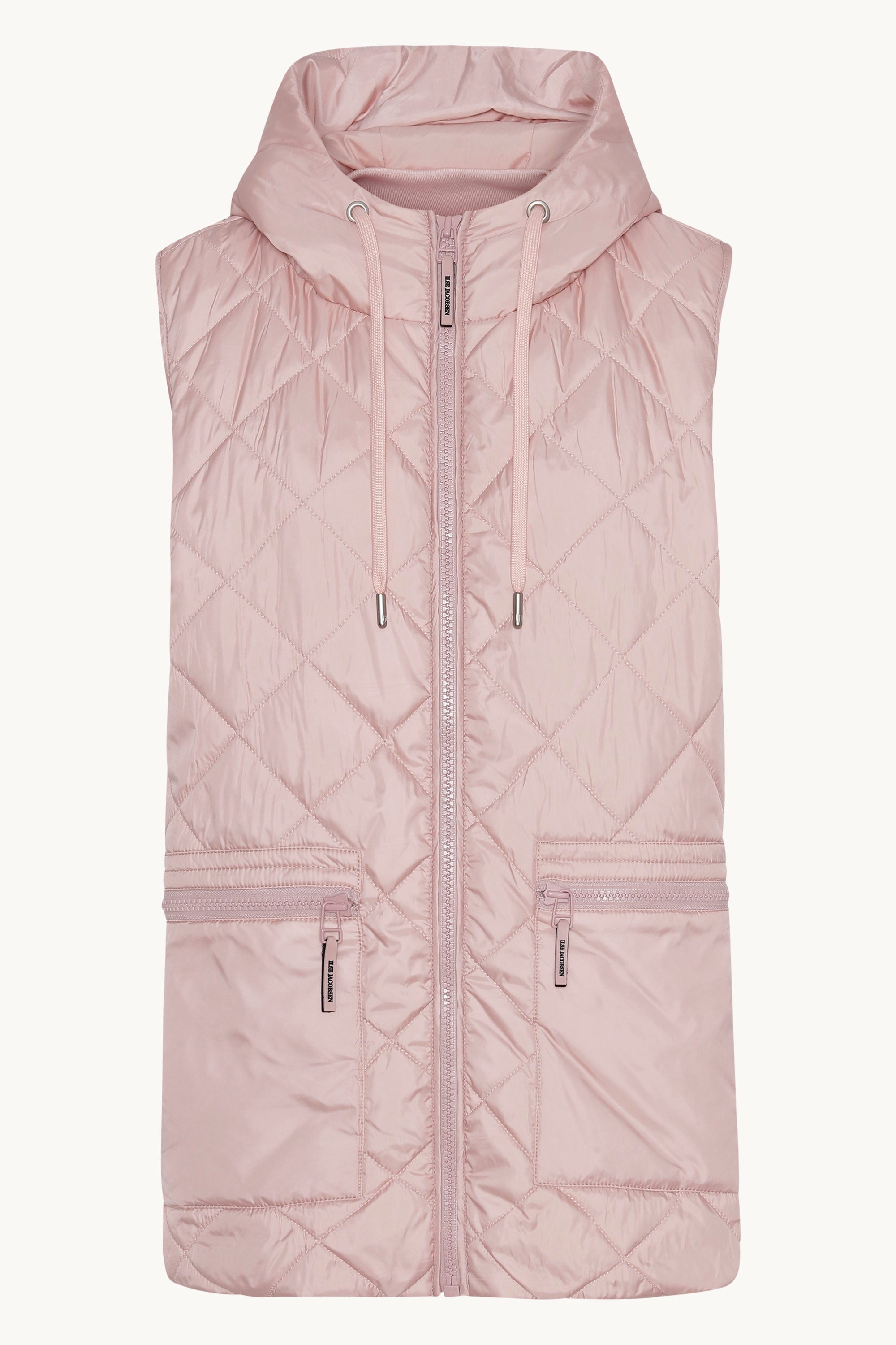Padded Short Vest - Pale Pink