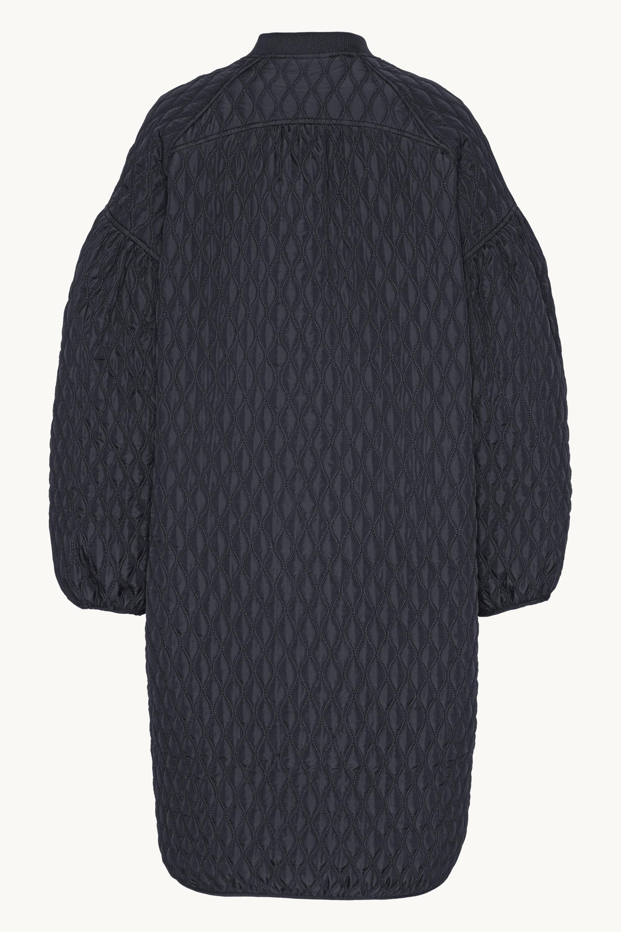Long Quilt Jacket - Dark Indigo