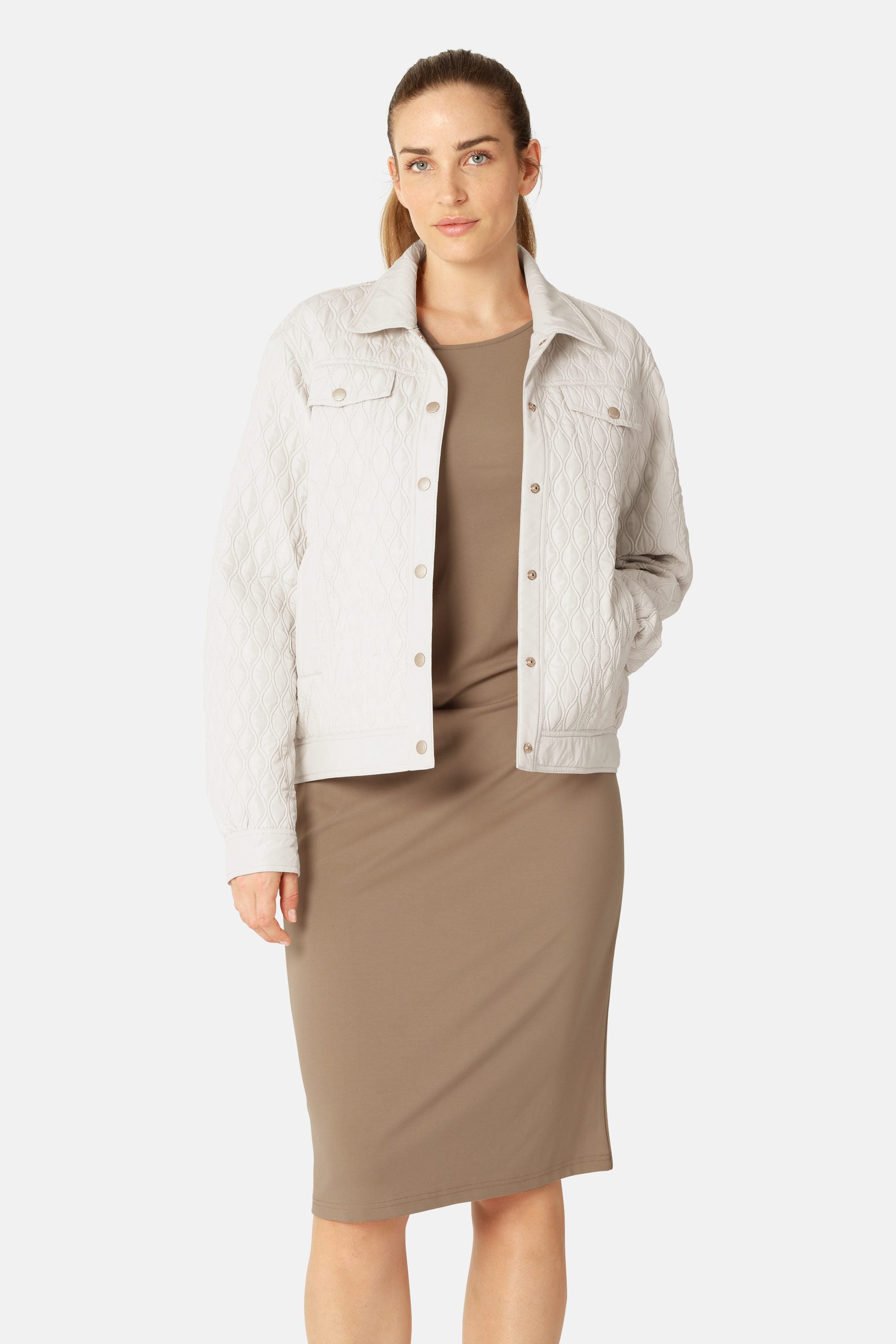 Quilt Jacket - Milk Creme