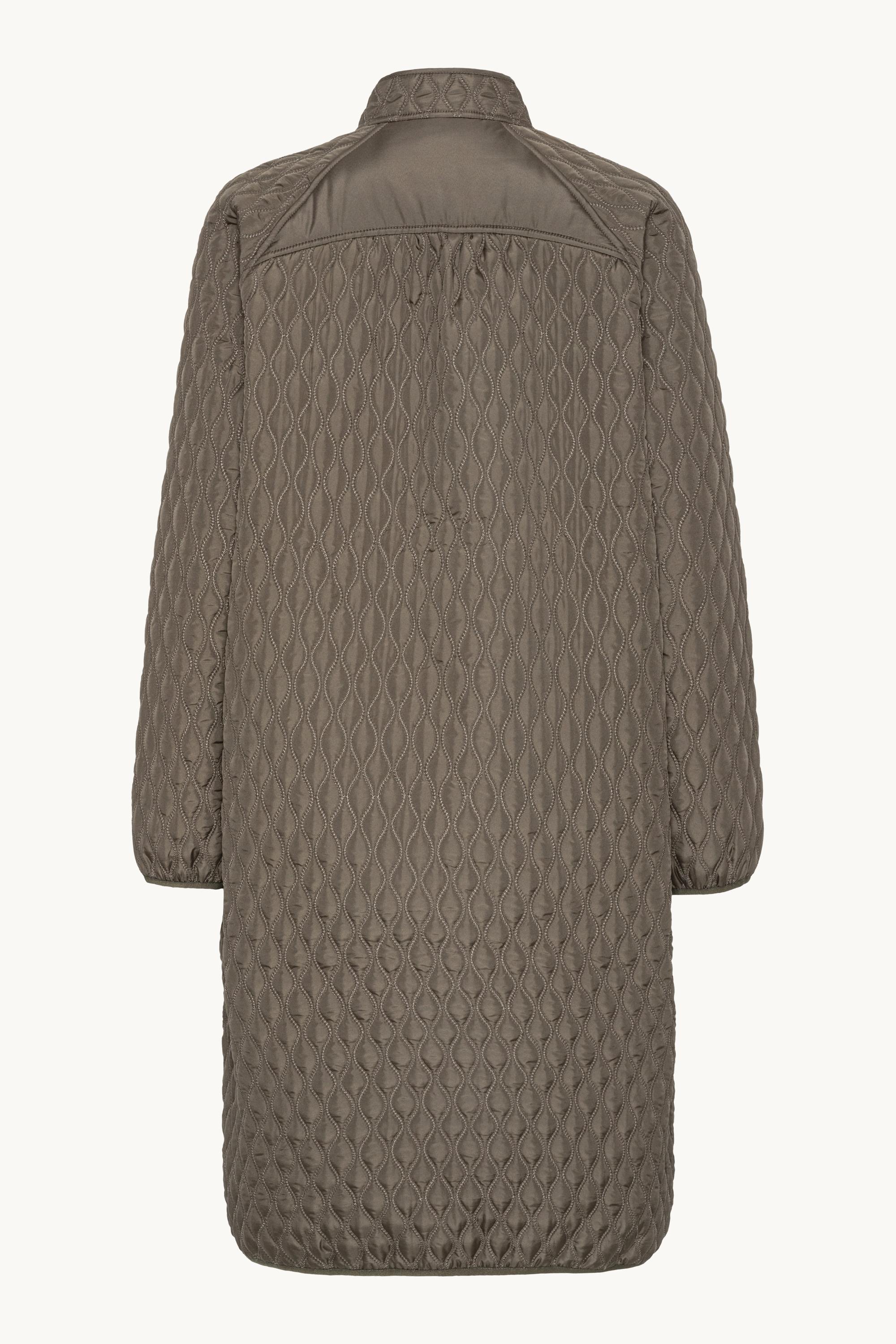 Long Quilt Coat - Tarmac