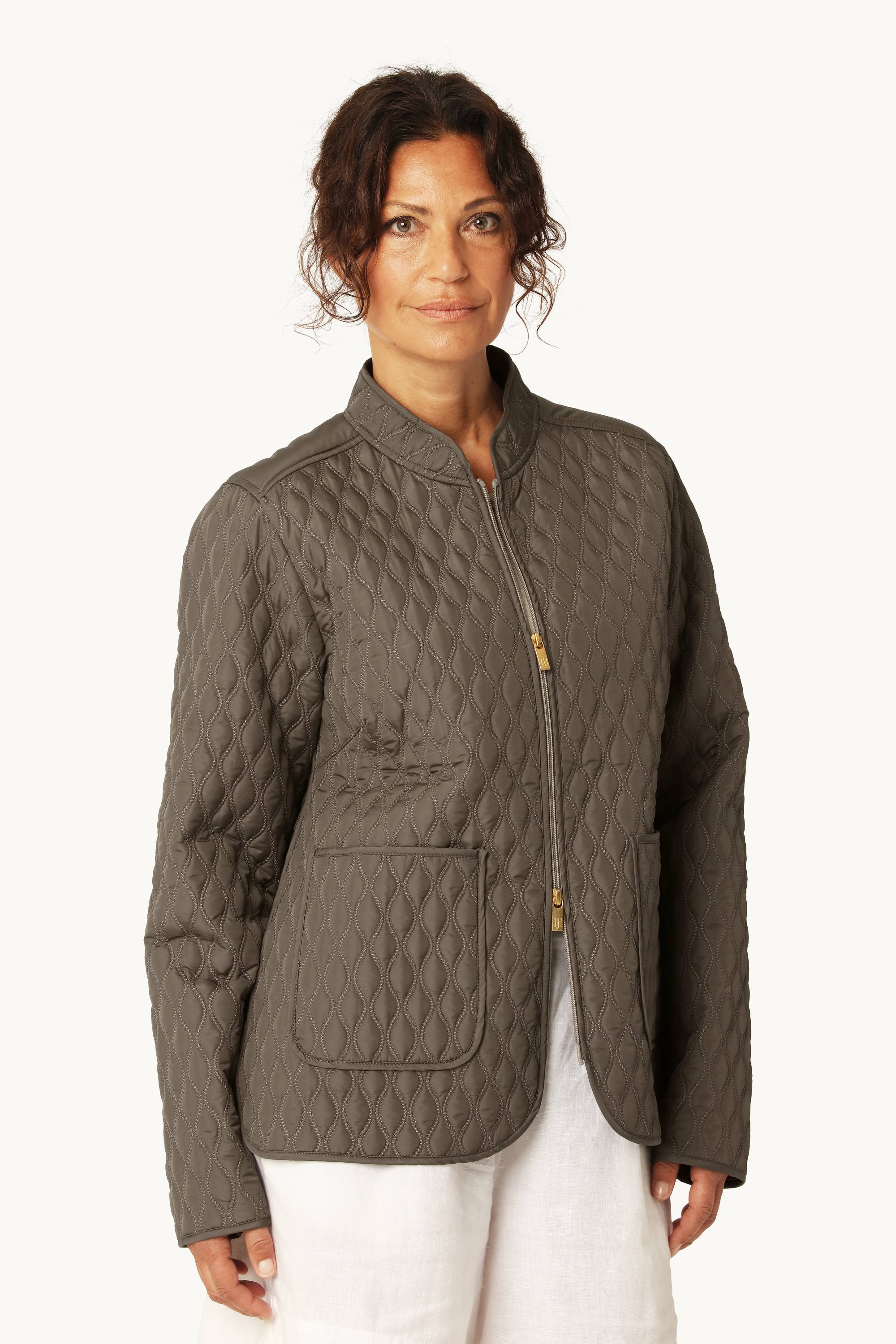 Short Quilt Jacket - Tarmac