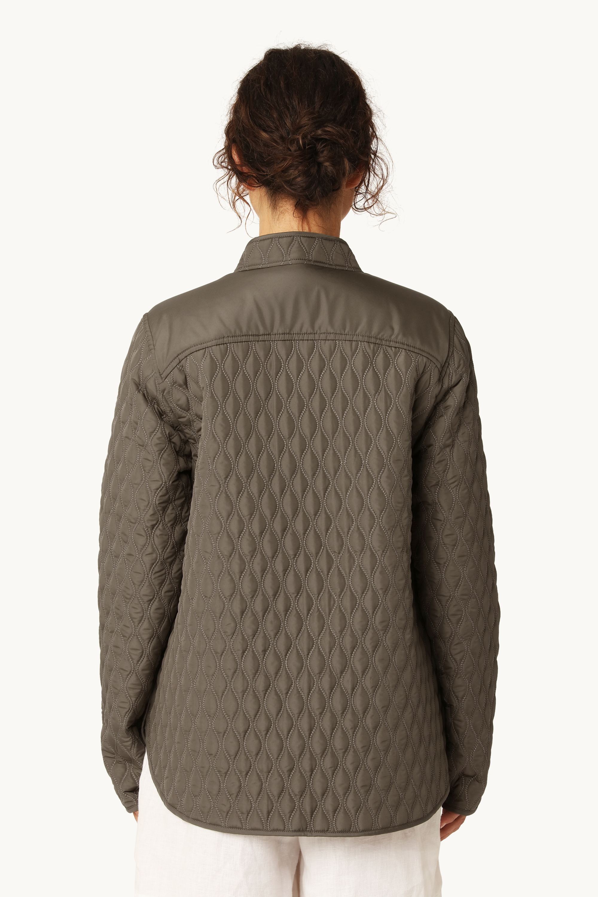 Short Quilt Jacket - Tarmac