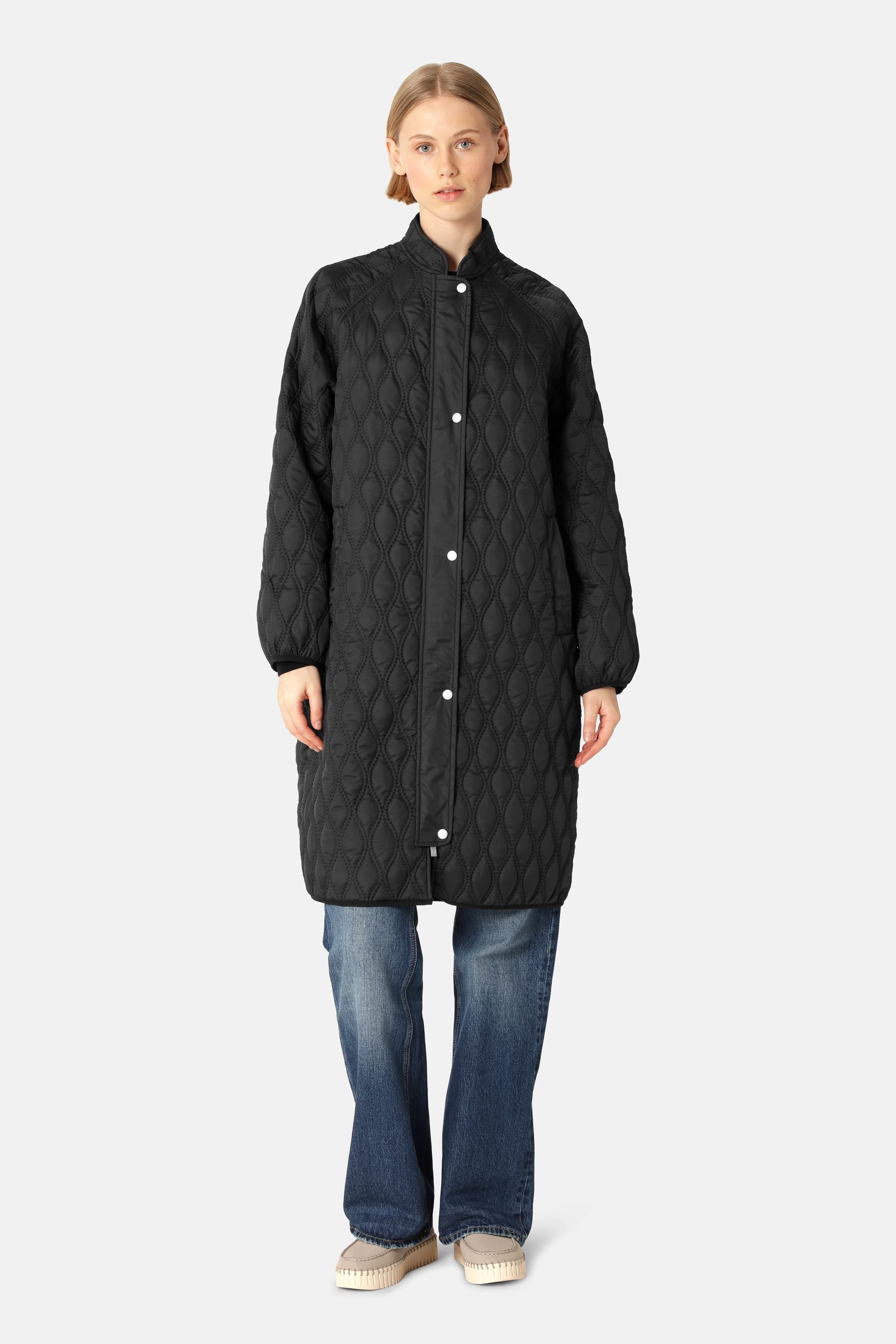 Long Quilt Jacket - Black