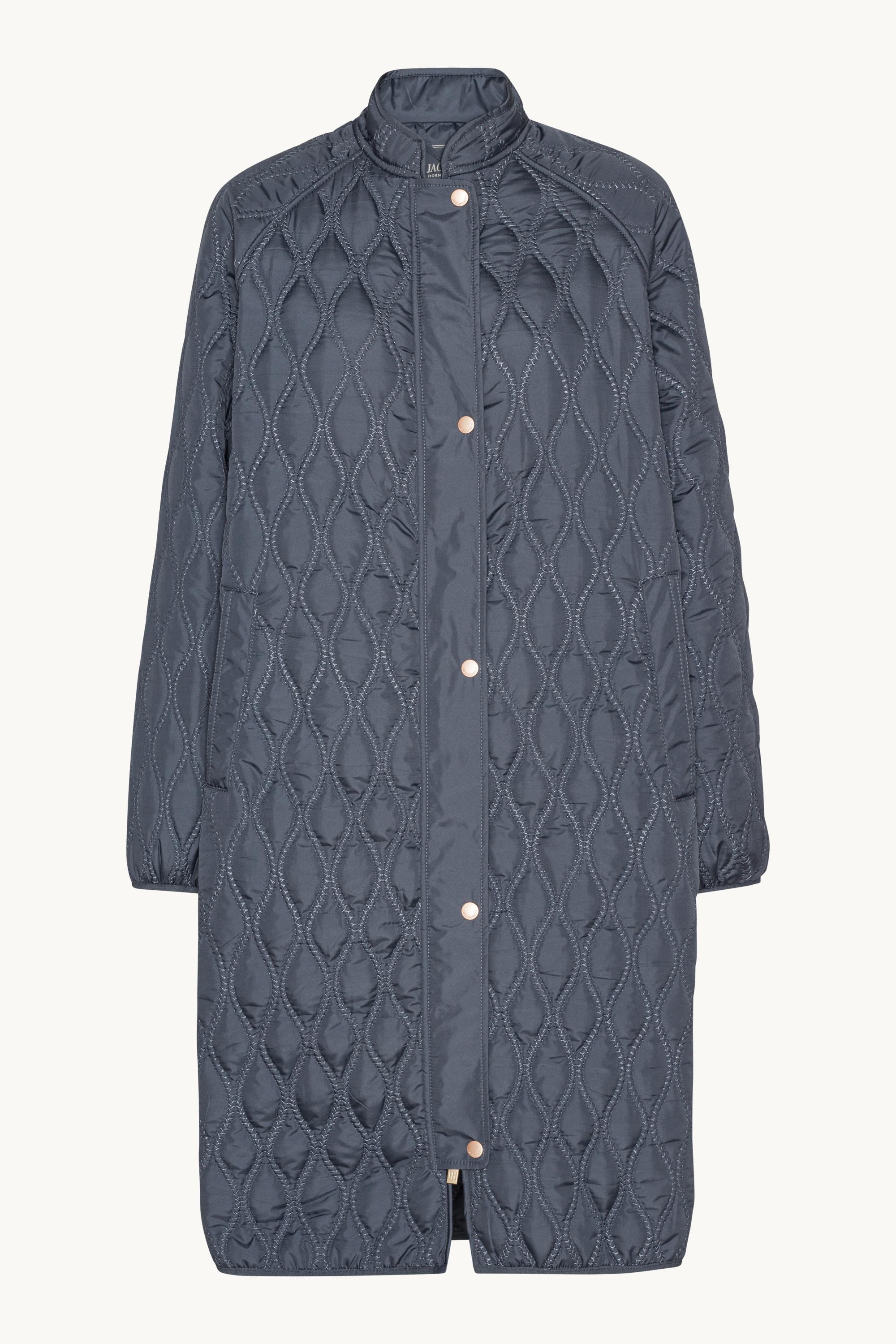 Long Quilt Jacket - Ombre Blue