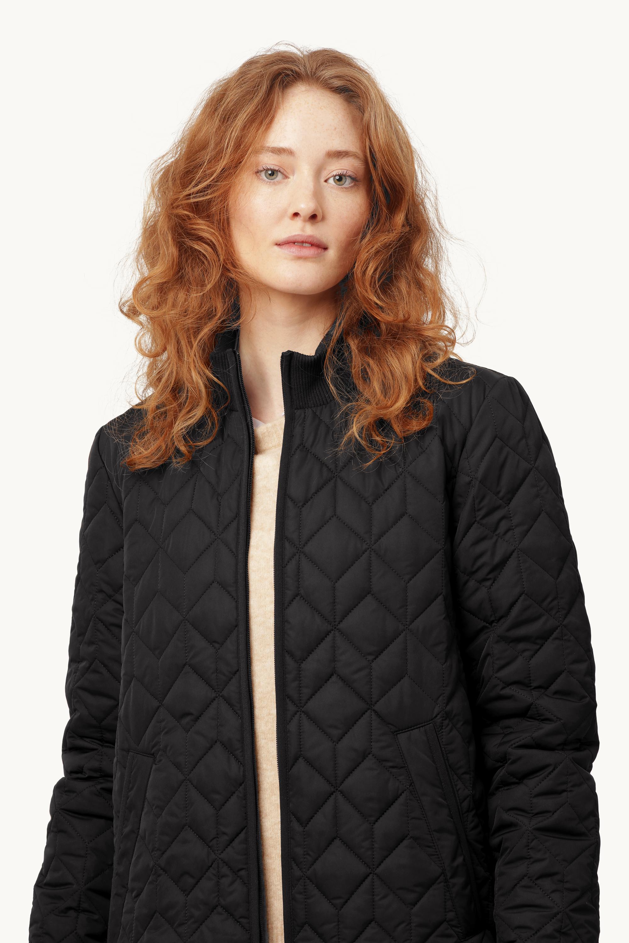 Chaqueta Larga Acolchada - Black